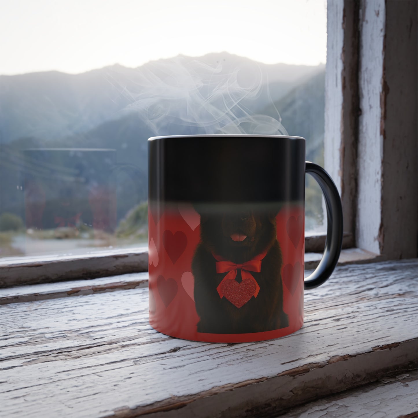 Cupid's Companion Newfie Color Changing Mug