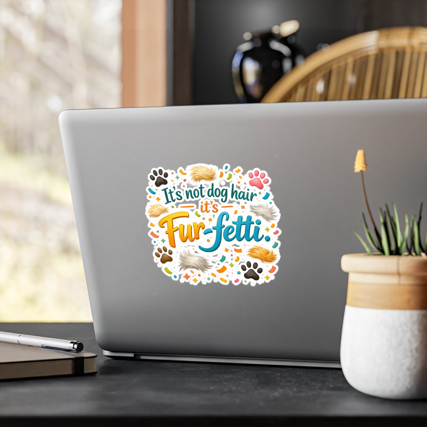 Fur-Fetti Dog Vinyl Decal