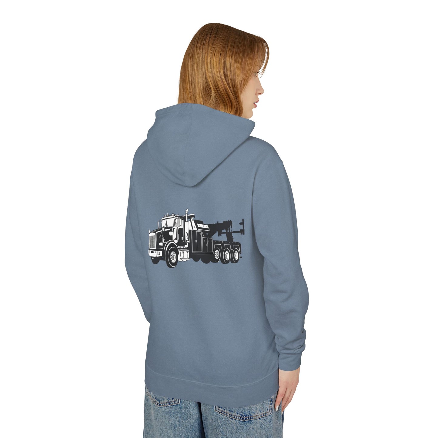 Heavy Tow Truck Unisex Lightweight Hoodie