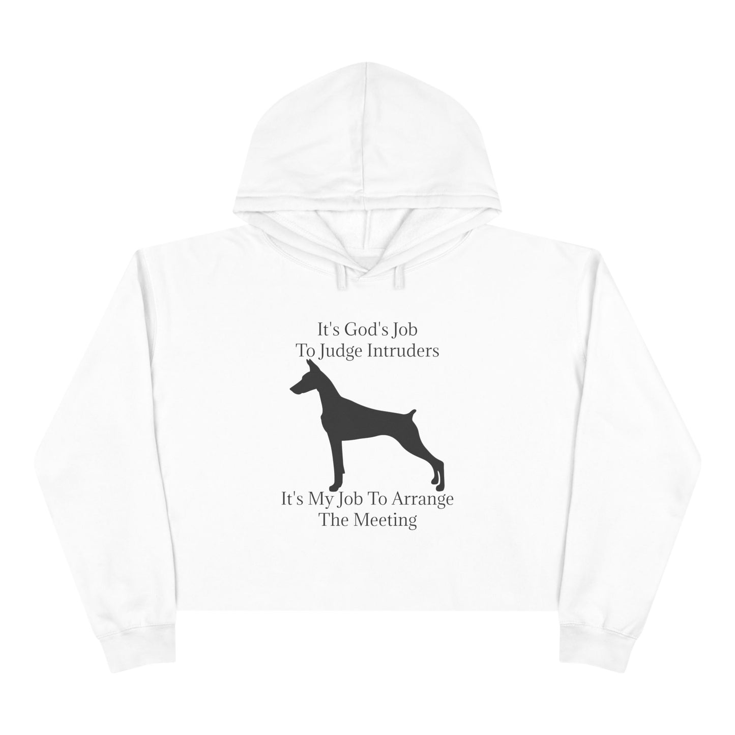 Arrange The Meeting Women's Crop Hoodie