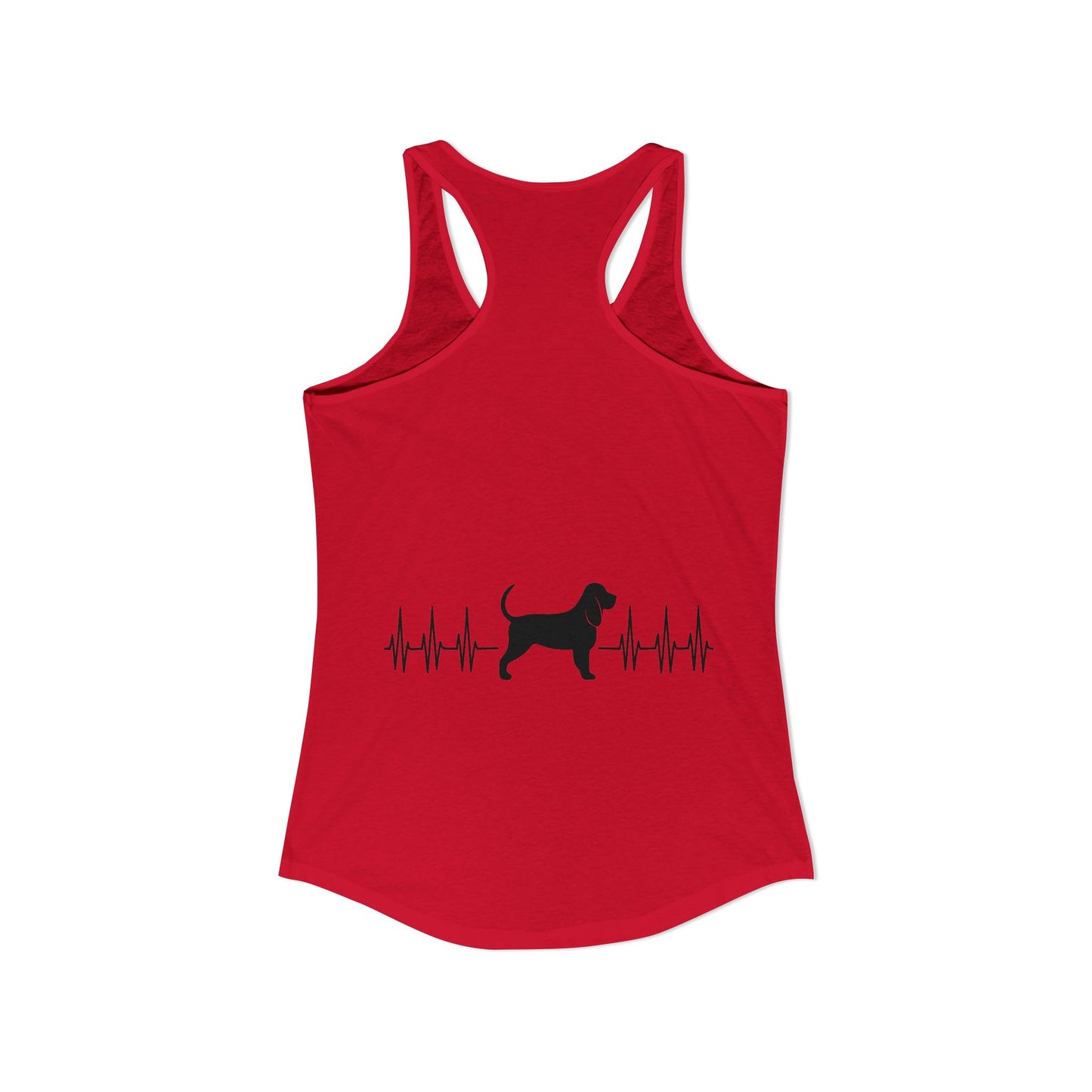 My Heart Beats For Bloodhounds Women's Racerback Tank