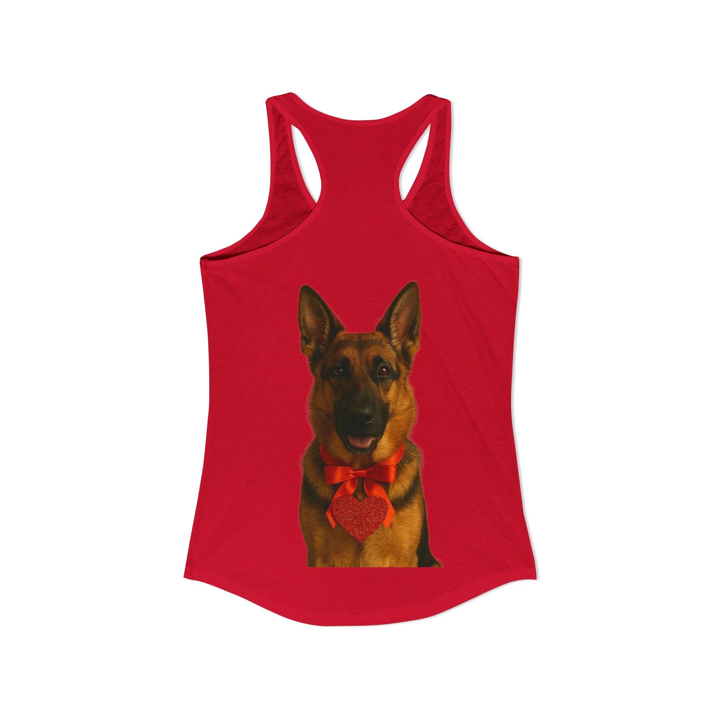Cupid's Companion German Shepherd Women's Racerback Tank