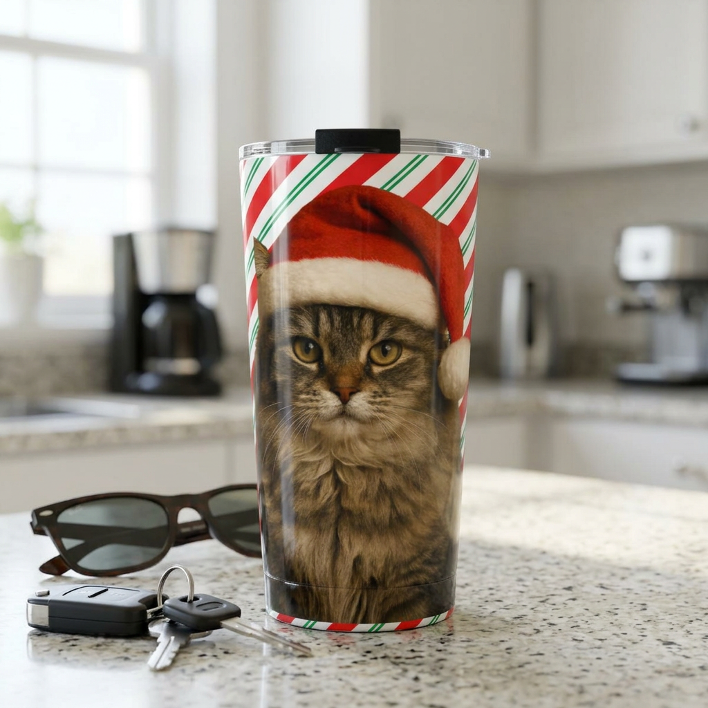 Santa Paws Cat Tumbler
