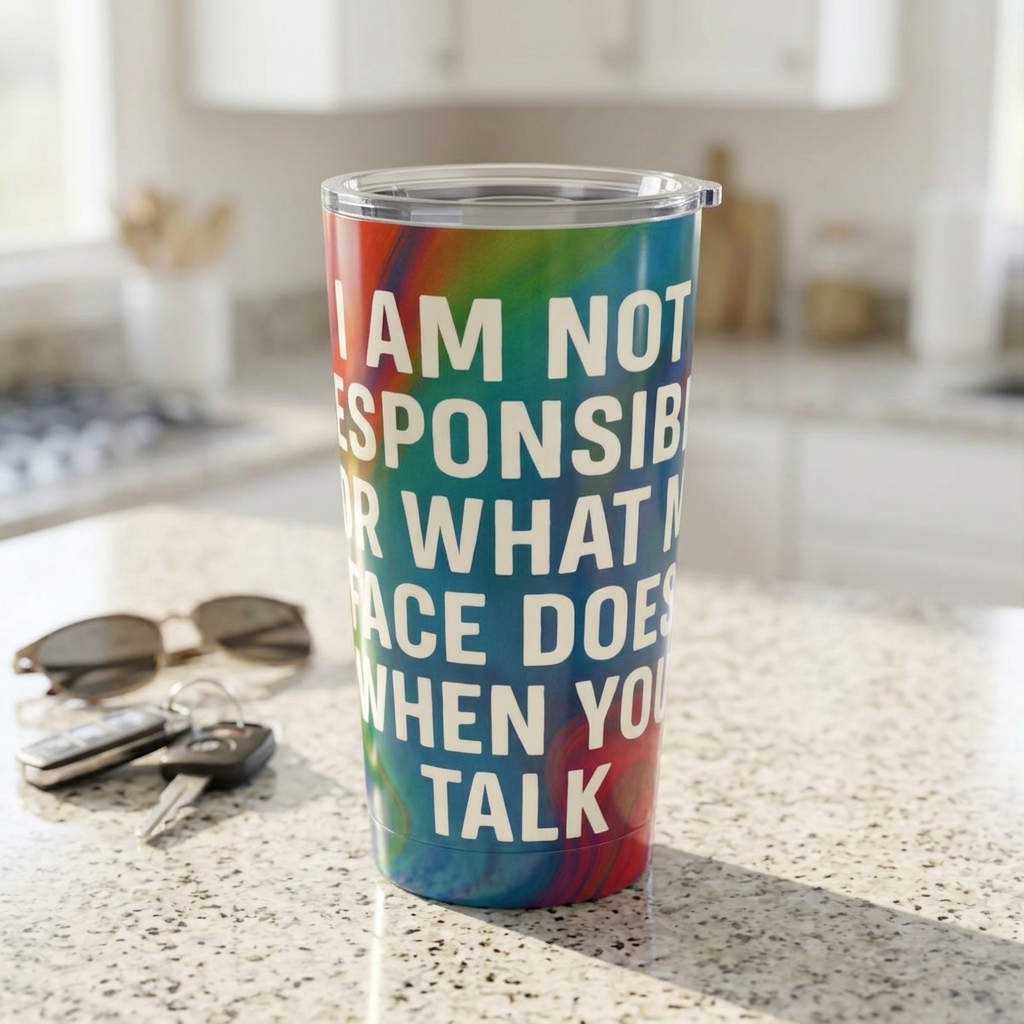 When You Talk Tumbler