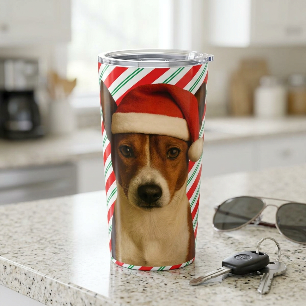 Santa Paws Basenji Tumbler