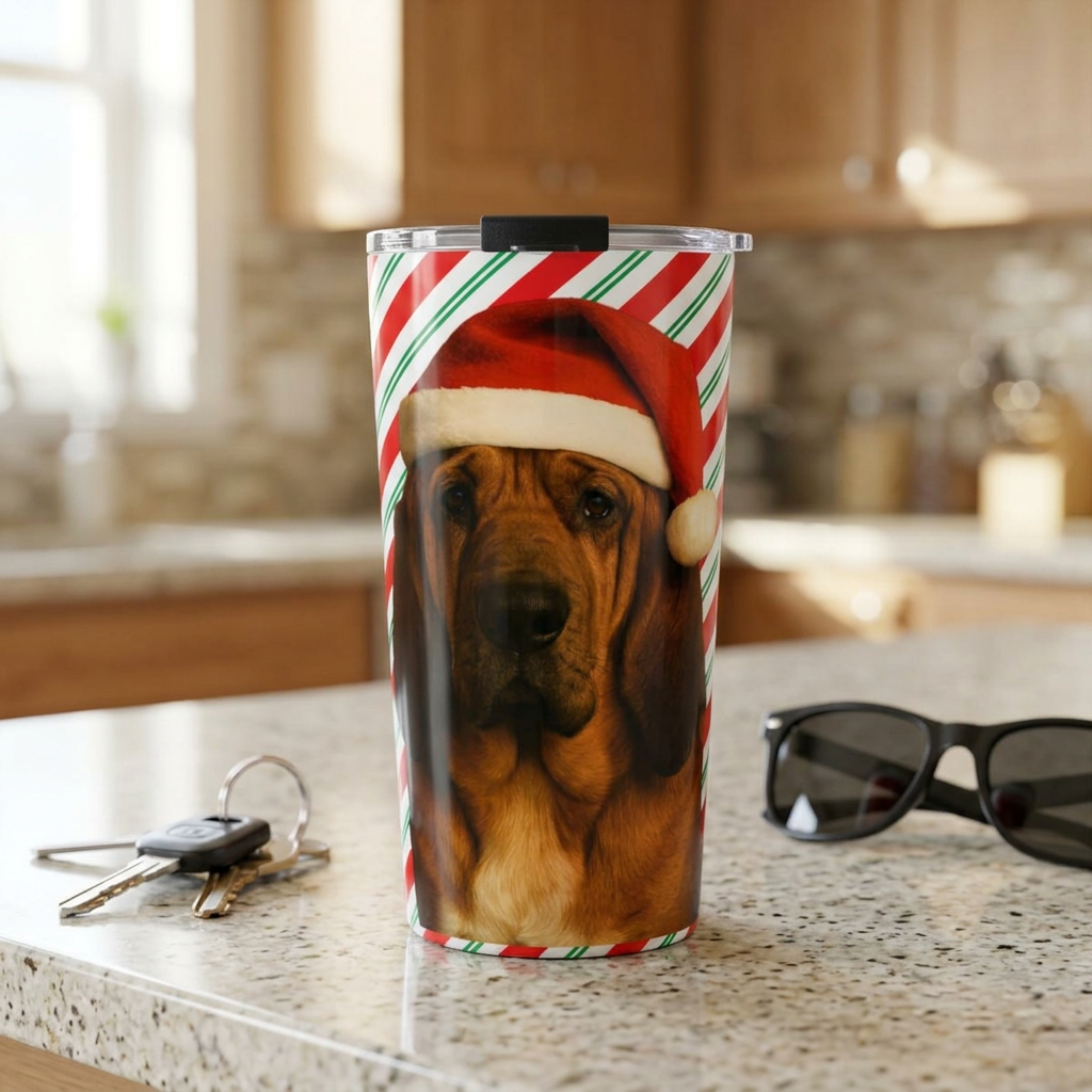 Santa Paws Bloodhound Tumbler