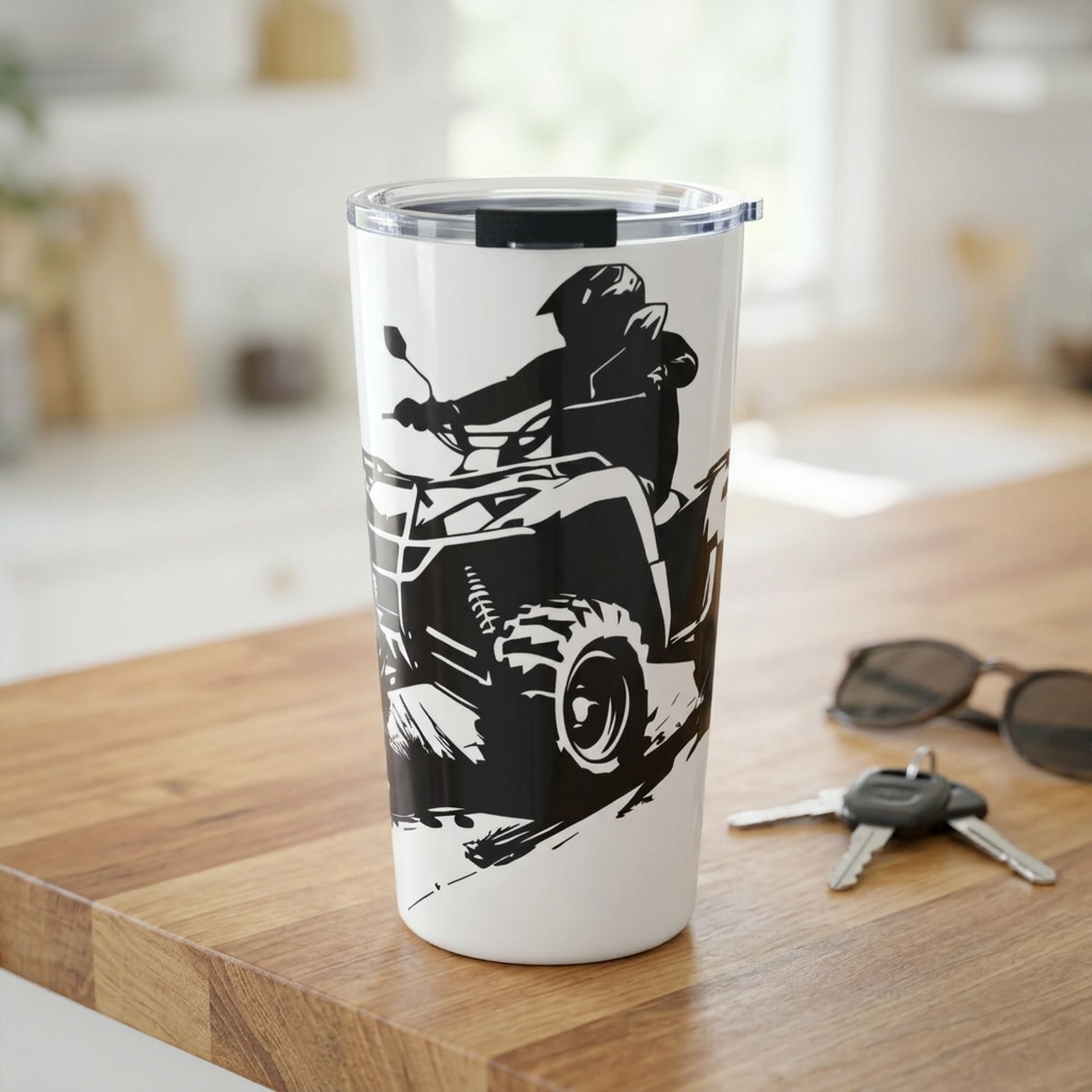 Slingin' Mud Quad Tumbler