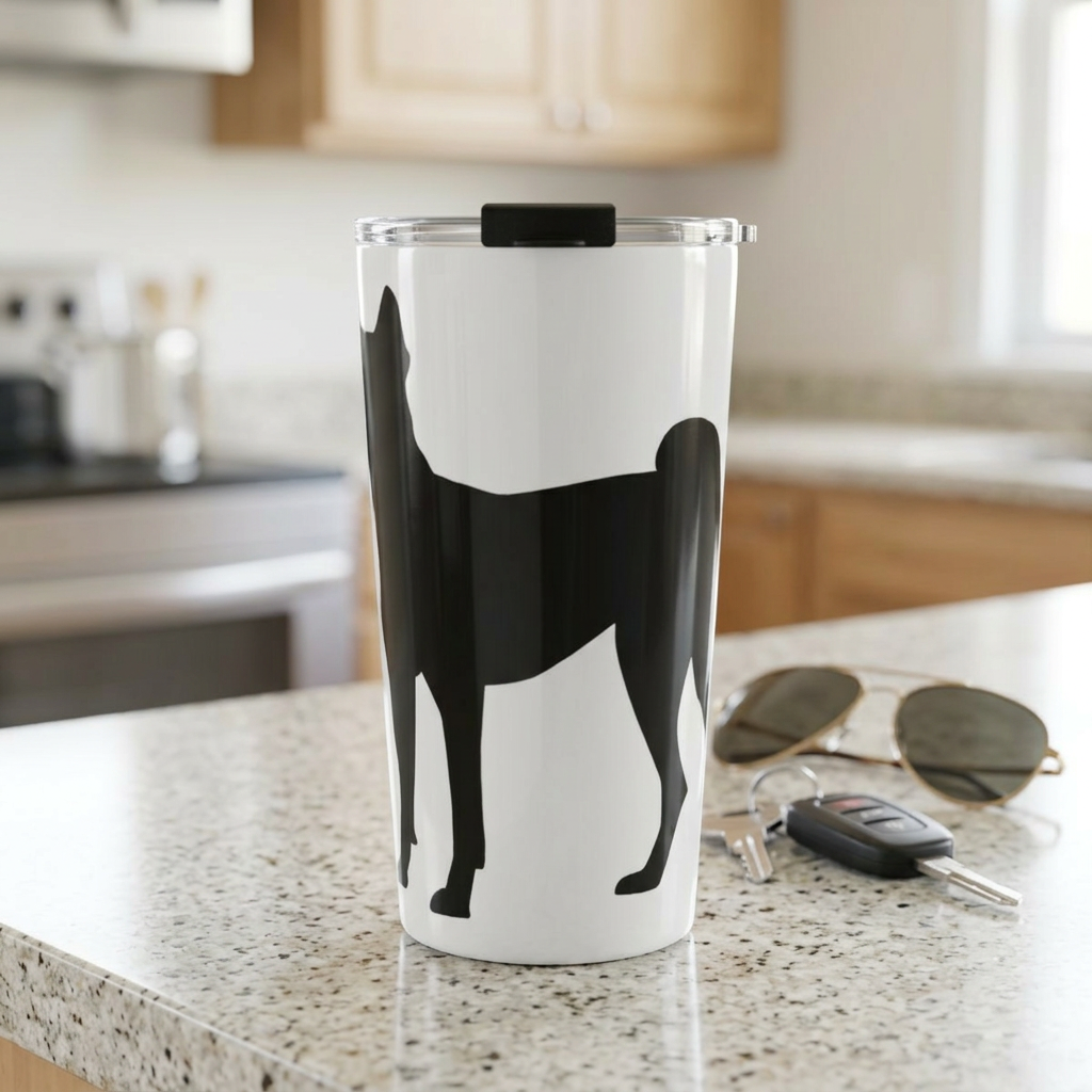Basenji Silhouette Tumbler