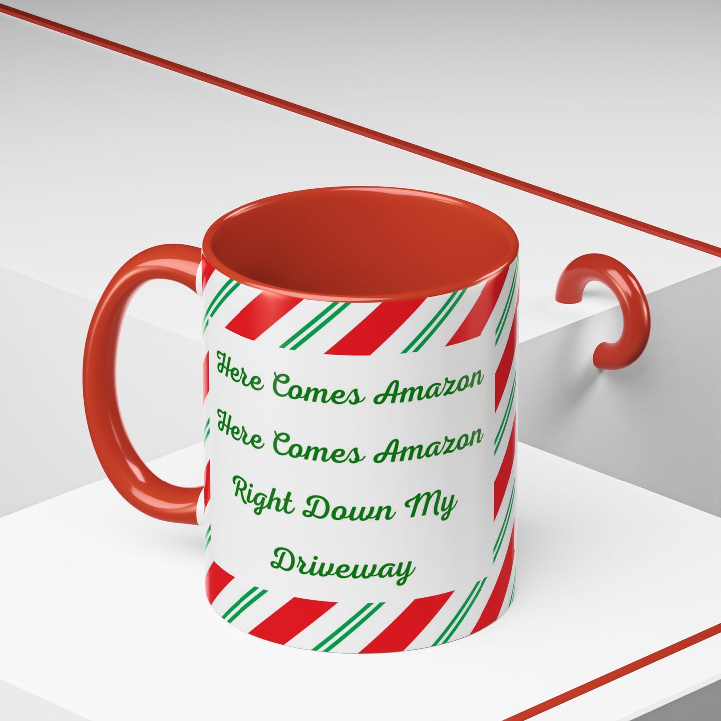 Here Comes Amazon 2-Tone Coffee Mug