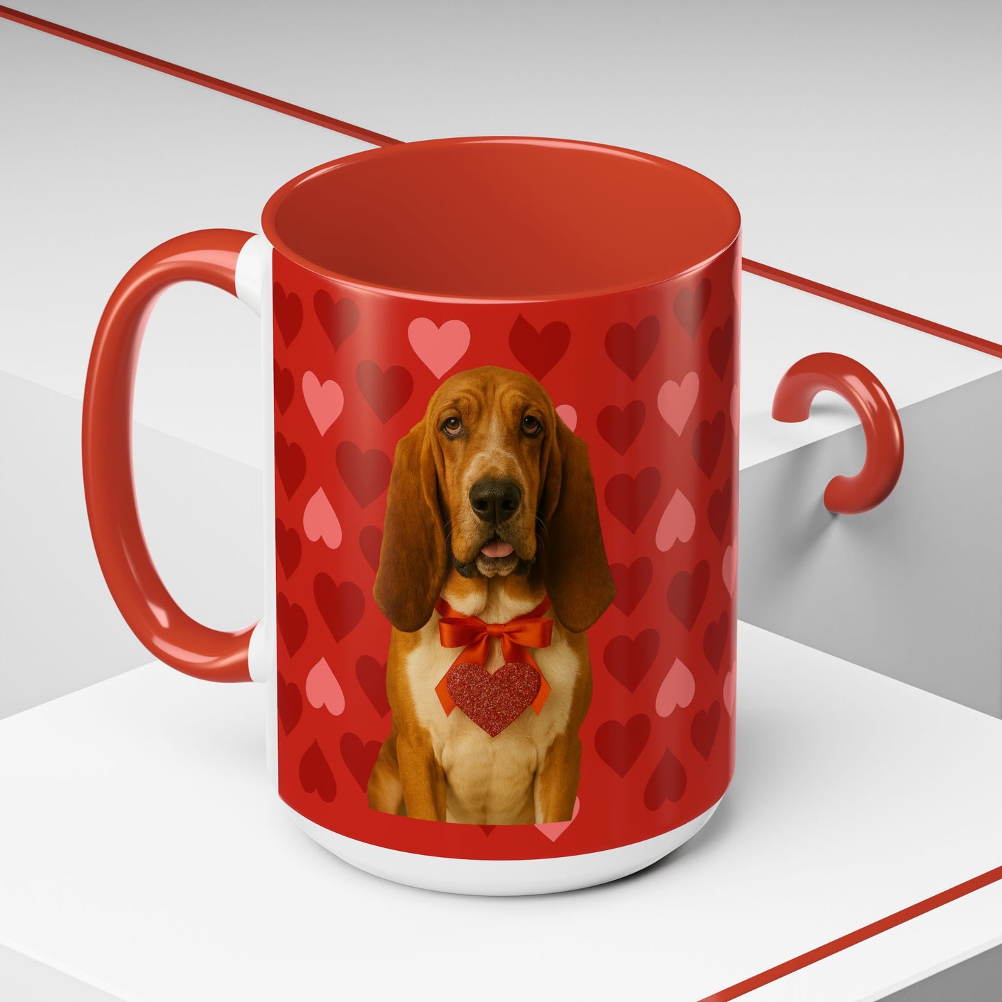 Cupid's Companion Basset 2-Tone Coffee Mug