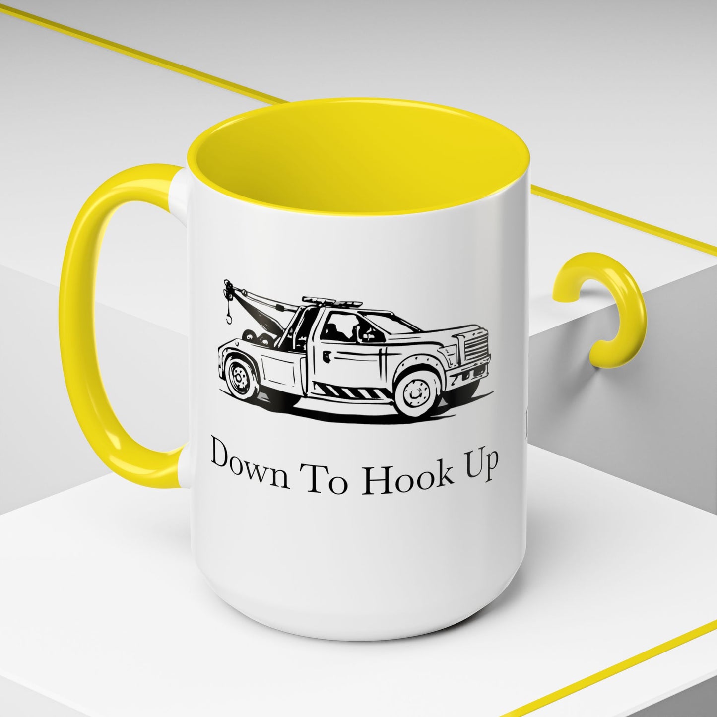 Down To Hook Up 2-Tone Coffee Mug