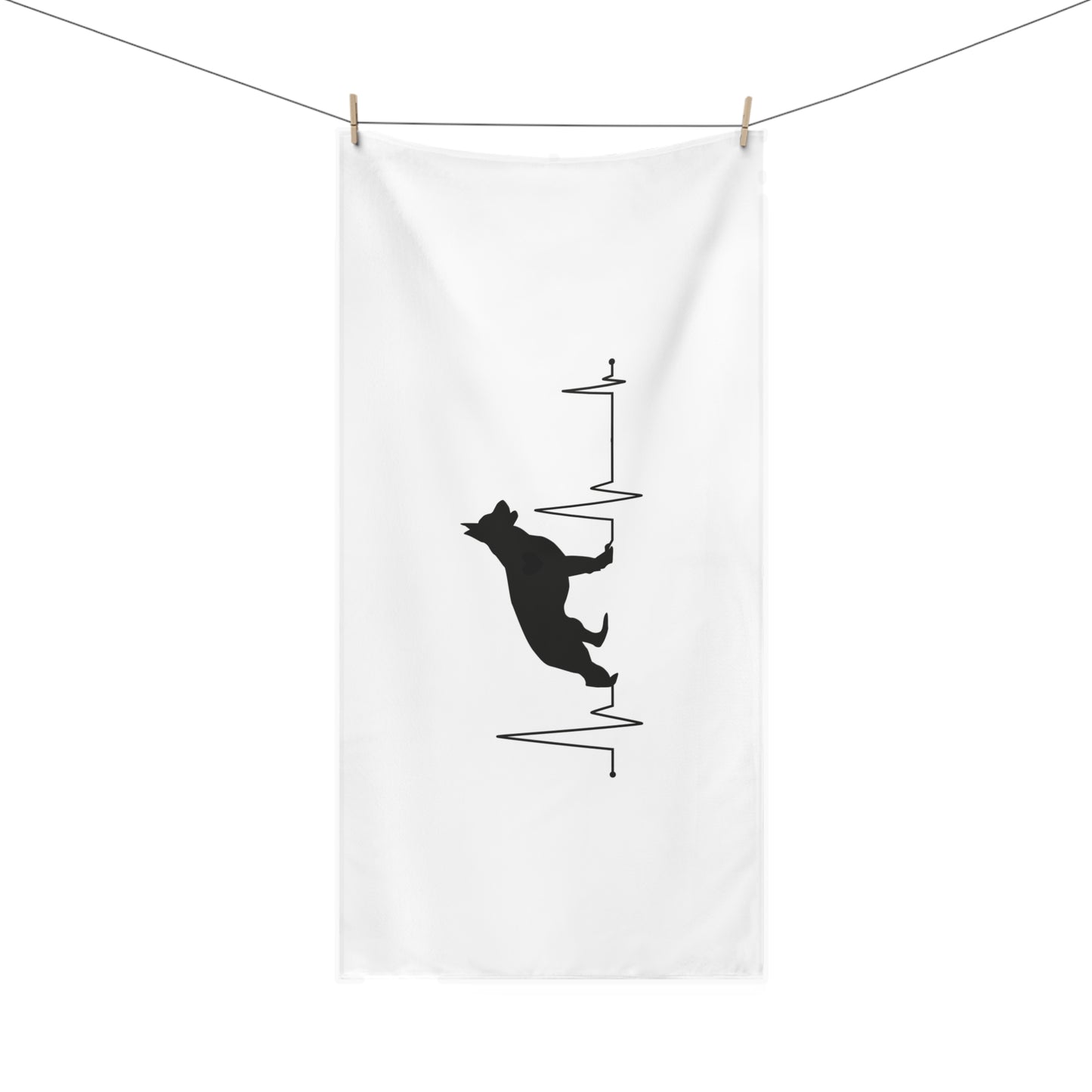 My Heart Beats For German Shepherds Mink-Cotton Beach Towel