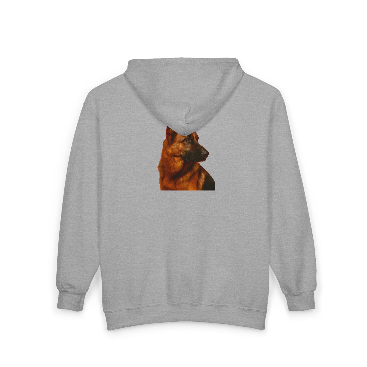 German Shepherd Head Unisex Full Zip Hoodie