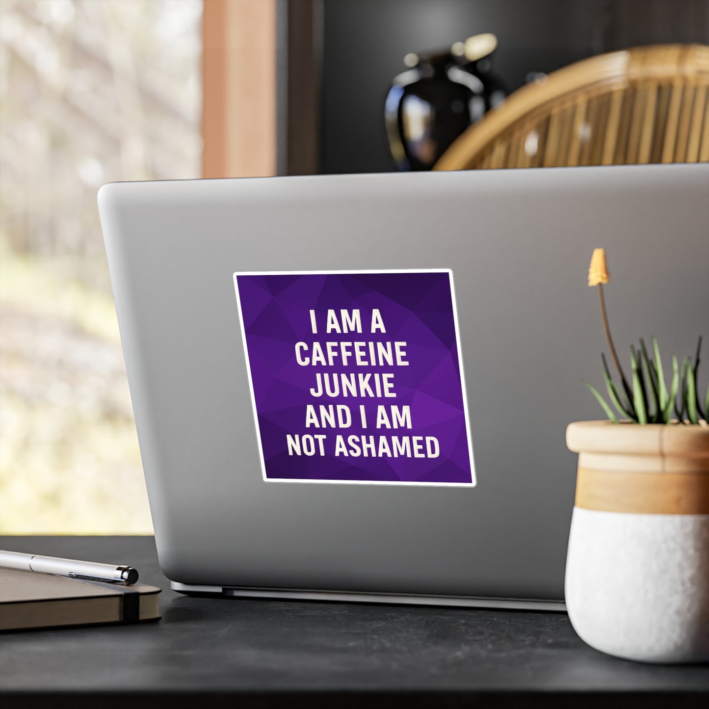 Caffeine Junkie Vinyl Decal