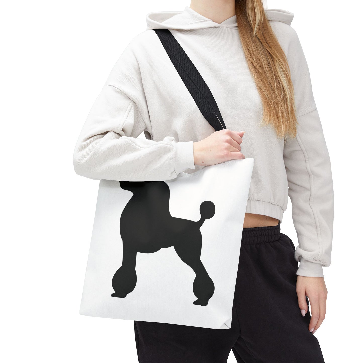 Poodle Silhouette Tote Bag
