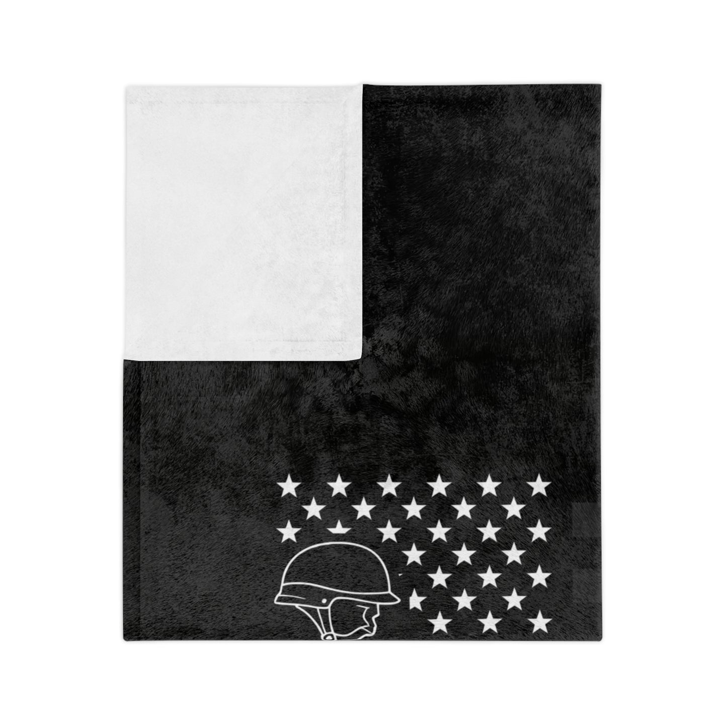 Thin Green Line Velveteen Microfiber Blanket