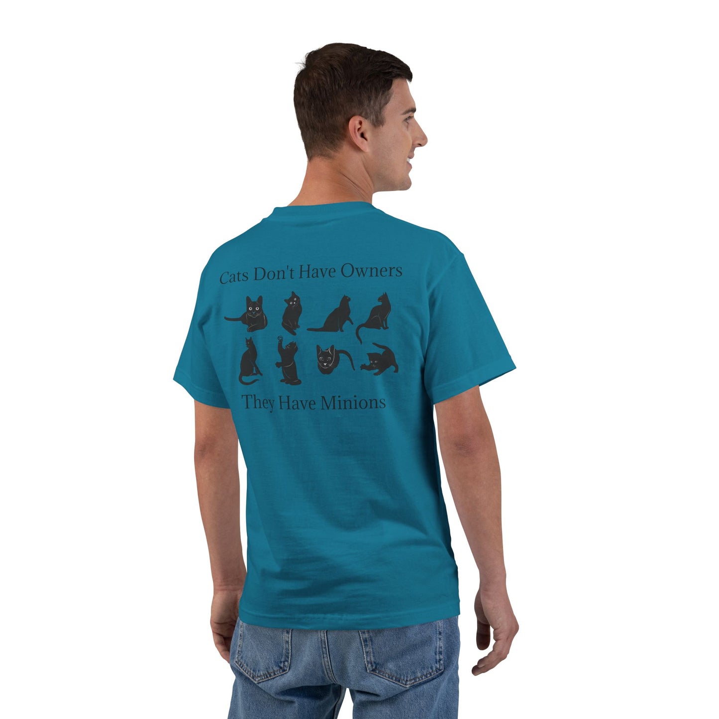 Cat Minions Men's Short-Sleeve Crewneck Tee