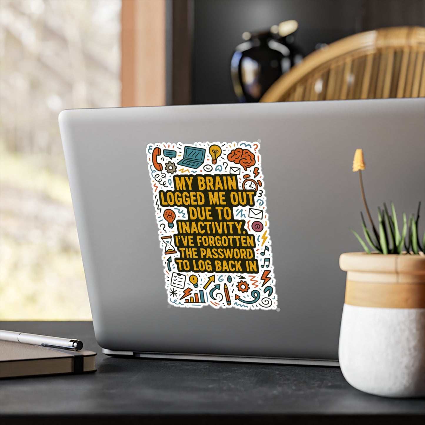 Logged Out Vinyl Decal