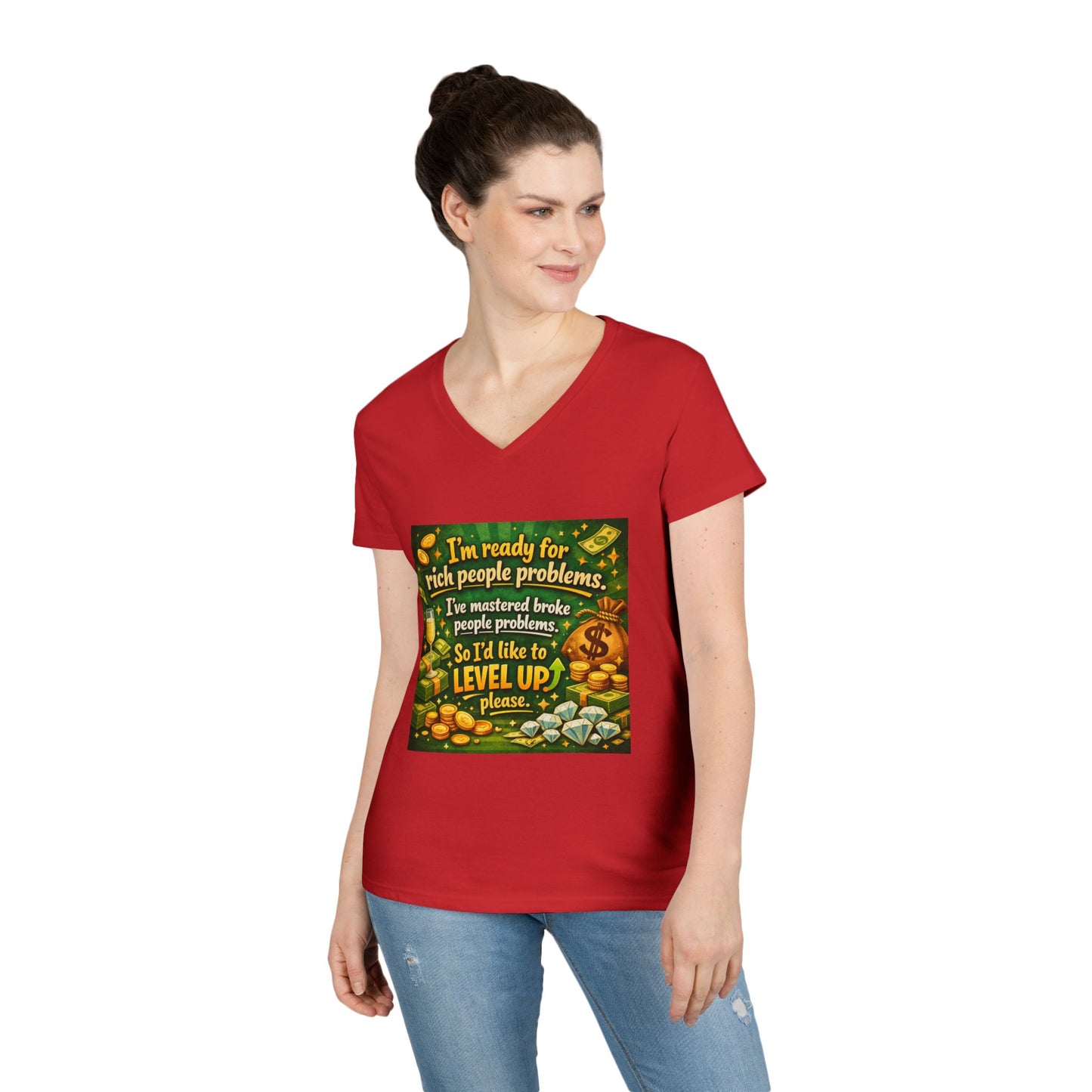 Level Up Women's V-Neck T-Shirt