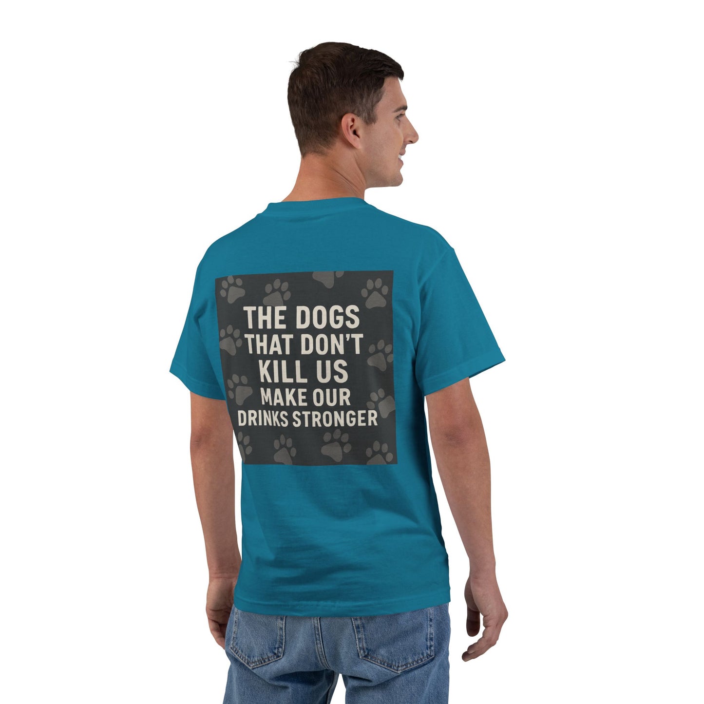 Drinks Stronger Men's Short-Sleeve Crewneck Tee