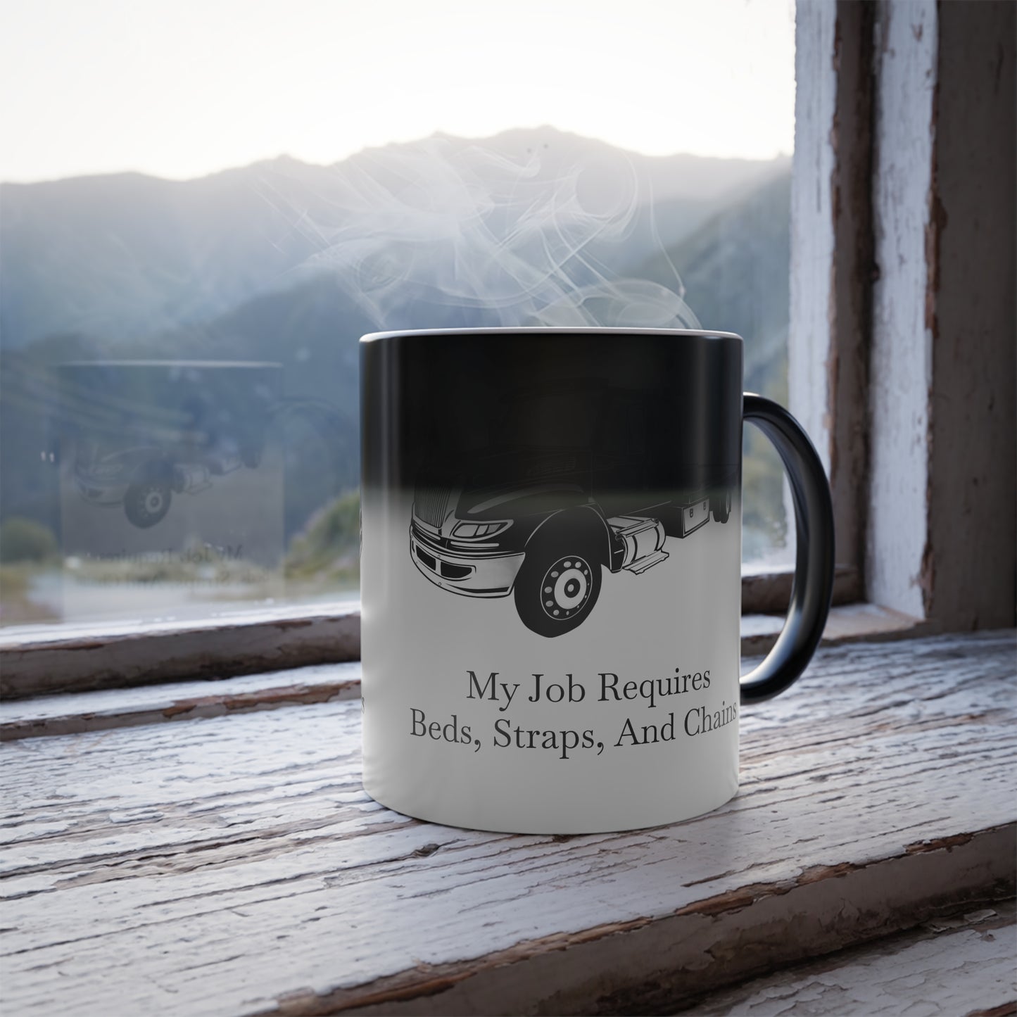 Beds, Straps, And Chains Color Changing Mug