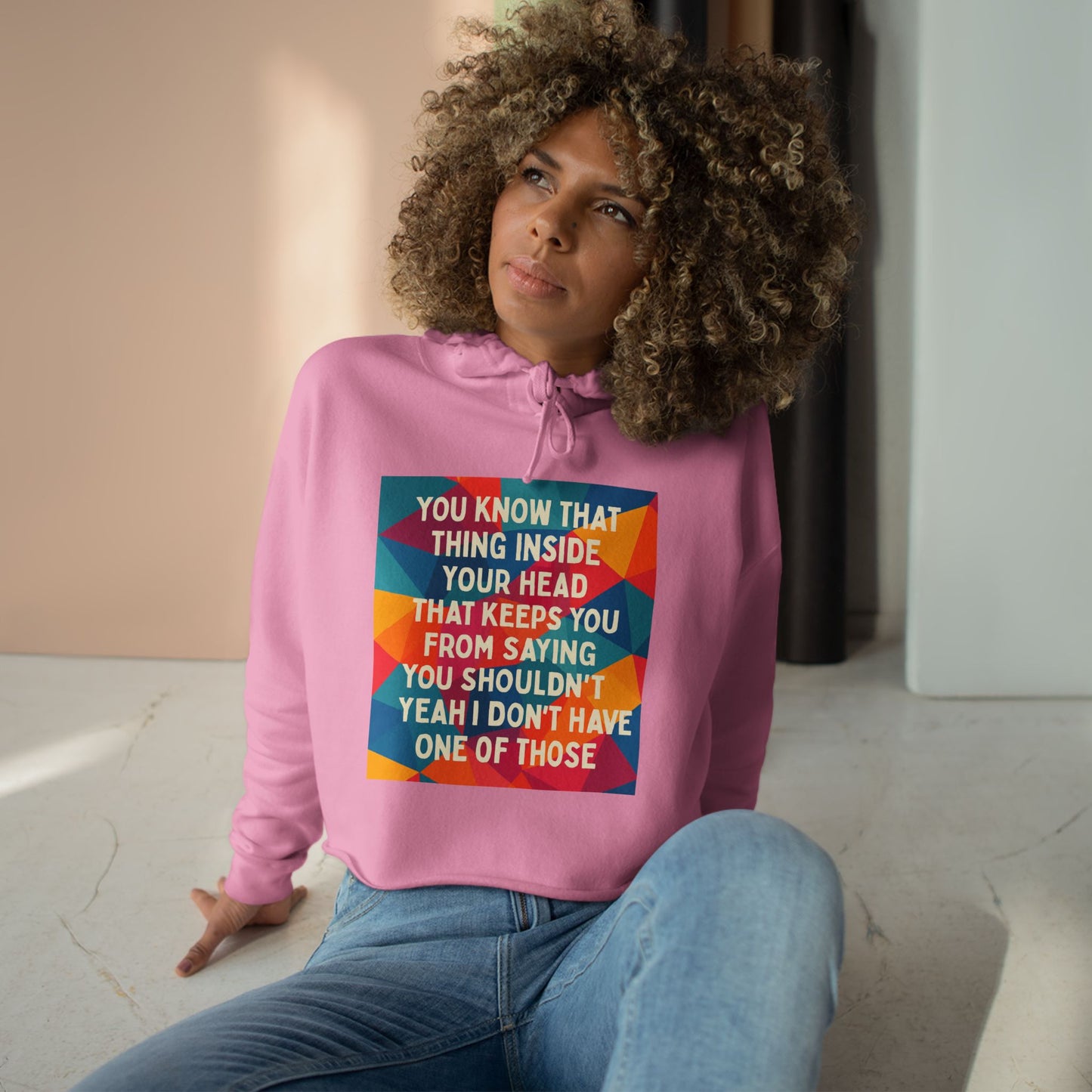 No Filter Women's Crop Hoodie