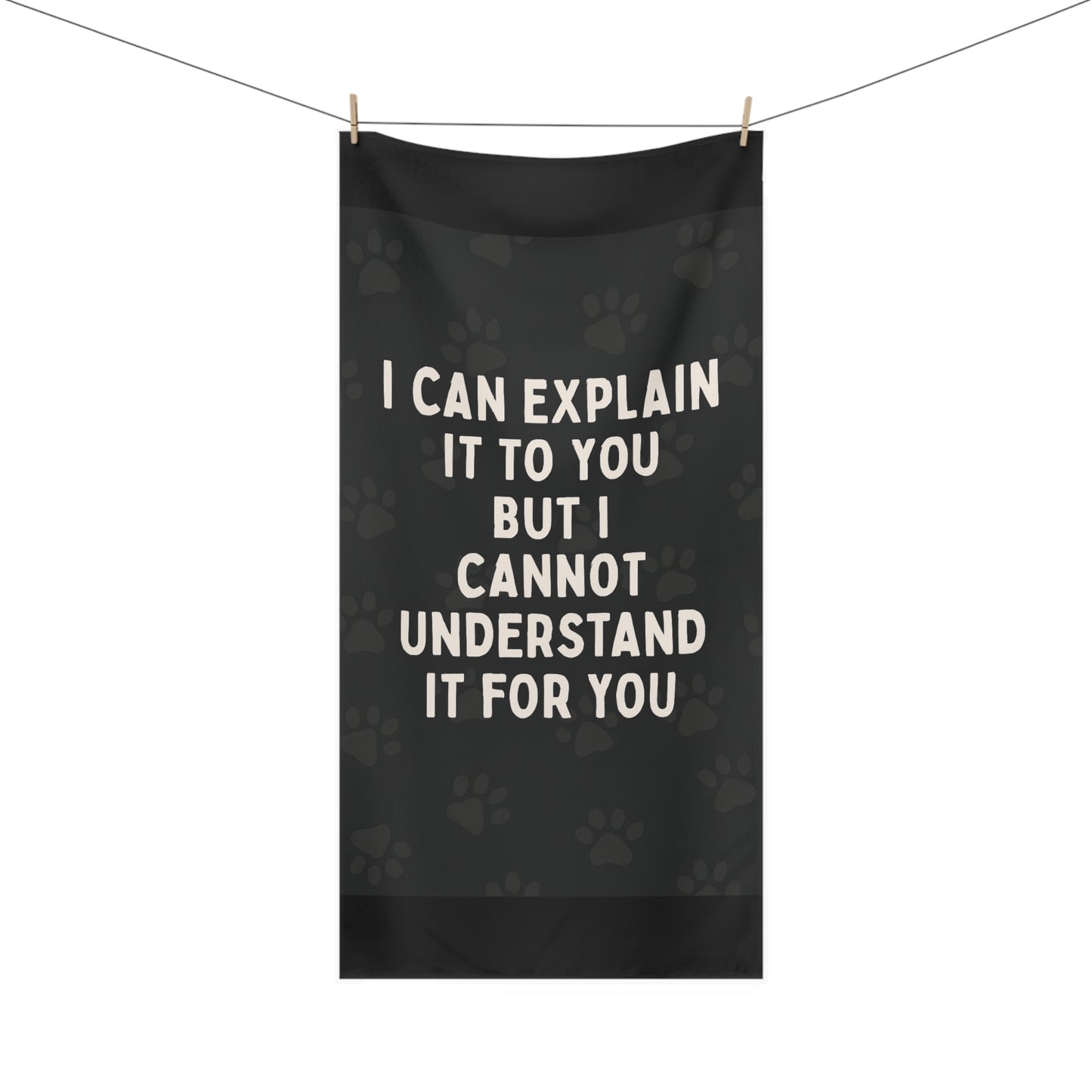 I Cannot Understand It For You Mink-Cotton Beach Towel