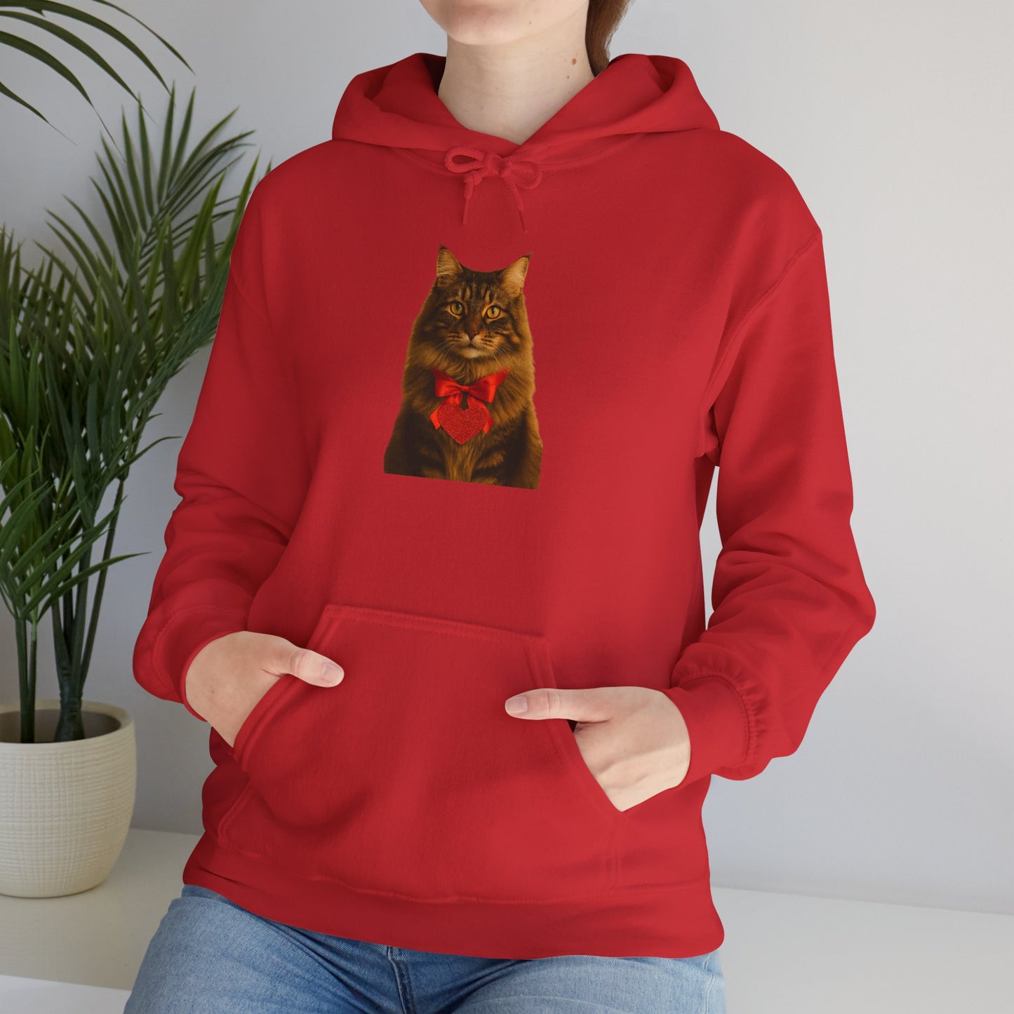 Cupid's Companion Cat Unisex Hoodie