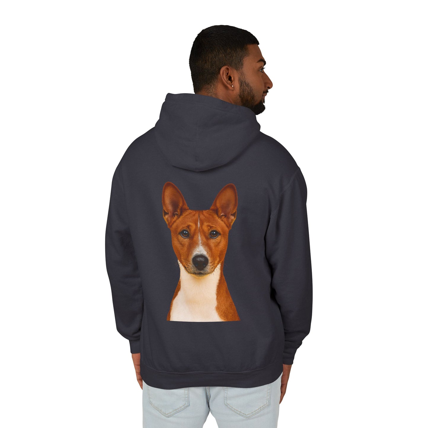 Basenji Head Unisex Lightweight Hoodie