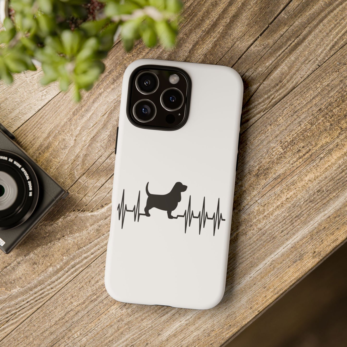 My Heart Beats For Bassets iPhone Case