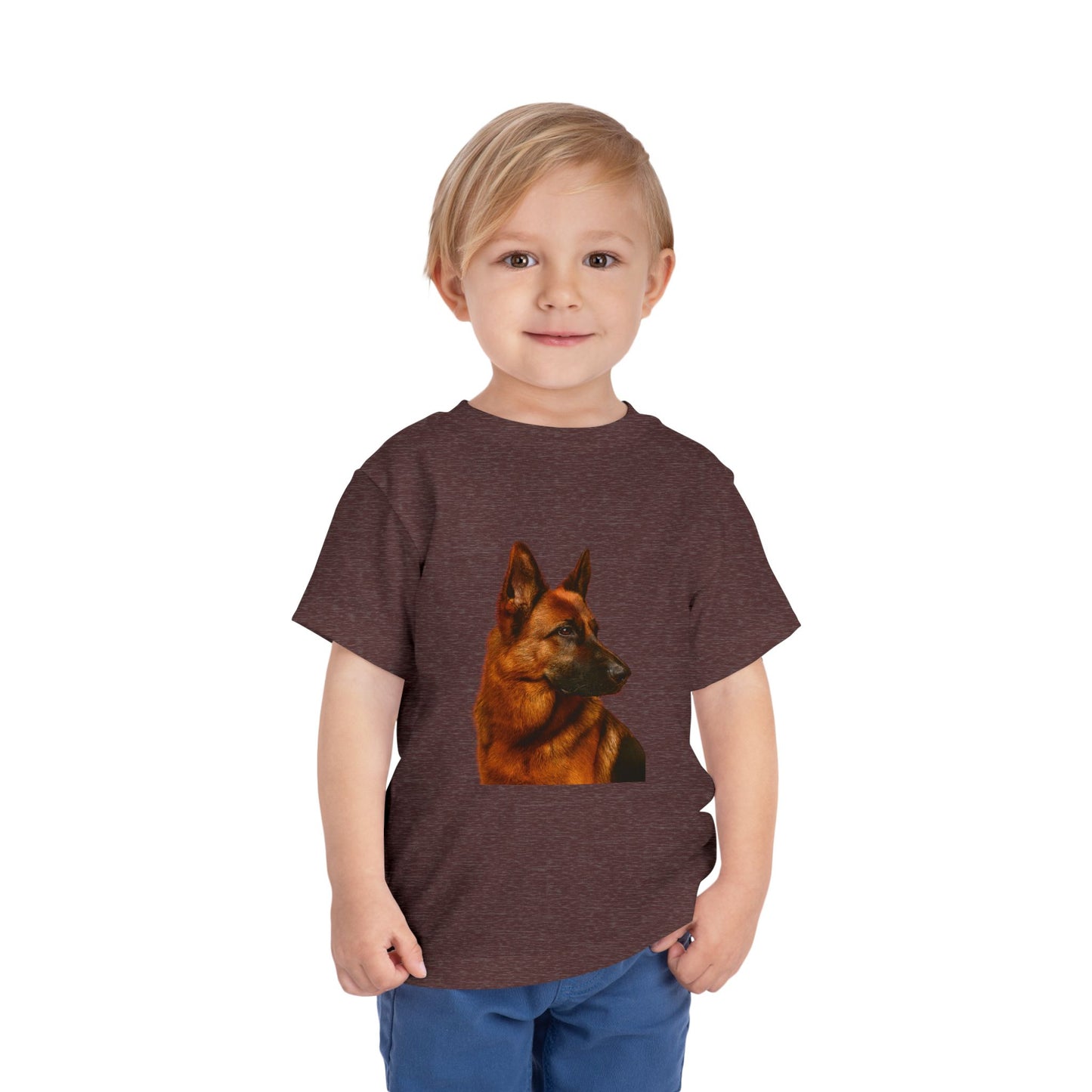 German Shepherd Head Toddler Unisex Short Sleeve Crewneck Tee