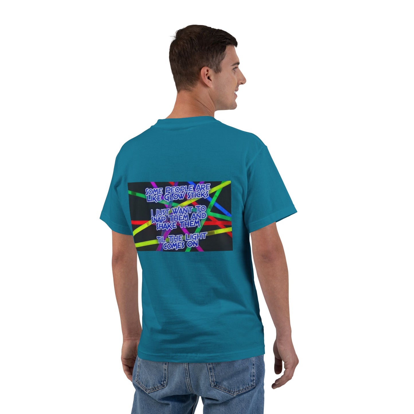 Glow Sticks Men's Short-Sleeve Crewneck Tee