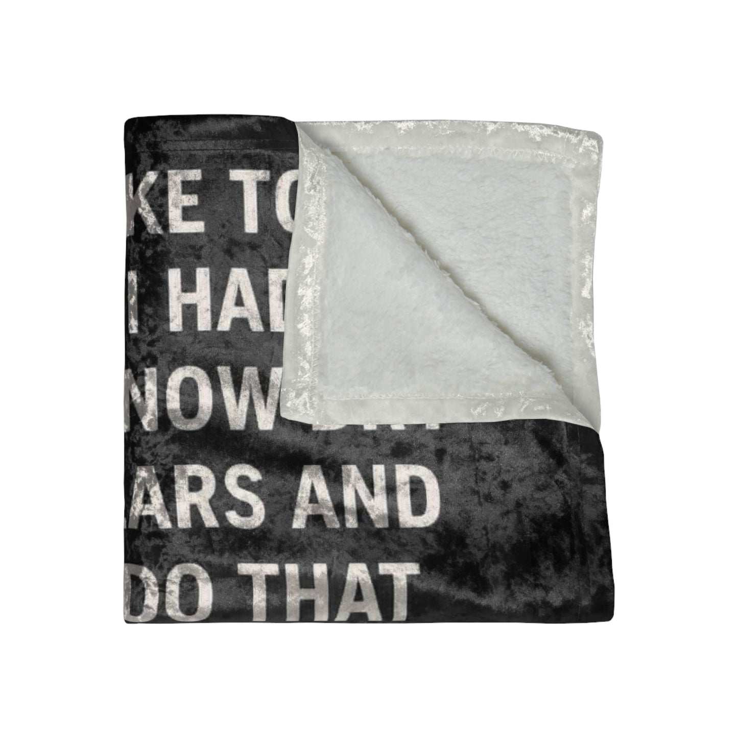 Dry Your Tears Crushed Velvet Blanket