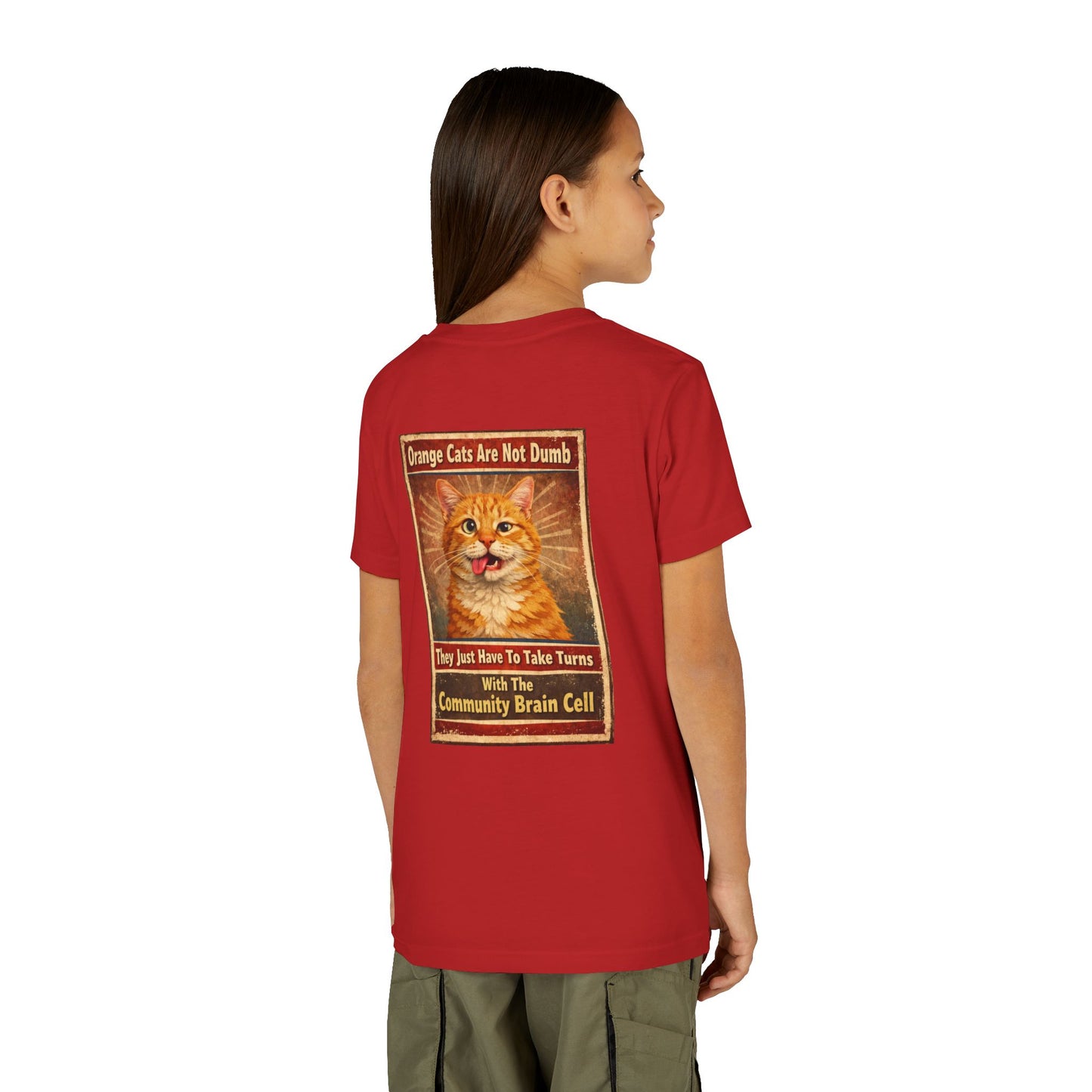 Community Brain Cell Youth Unisex Short Sleeve Crewneck Tee