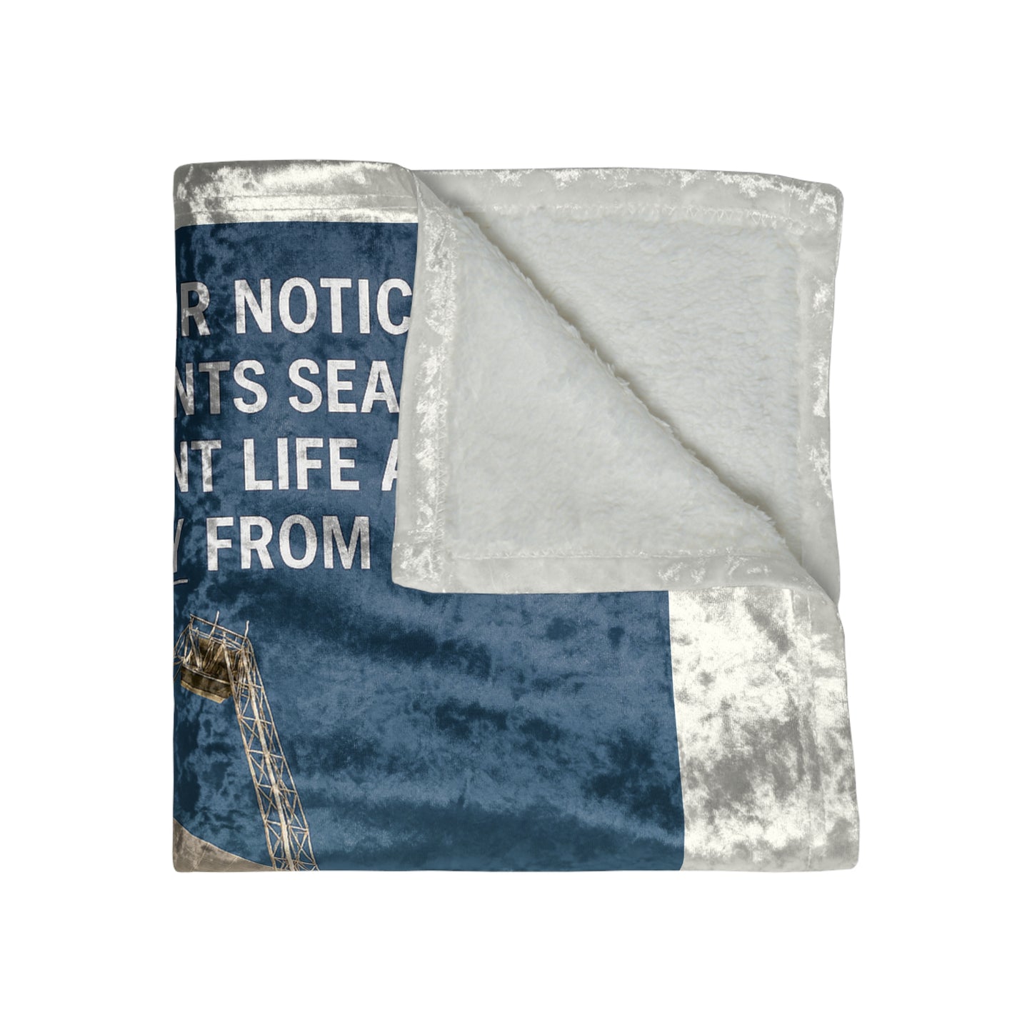 Intelligent Life Crushed Velvet Blanket