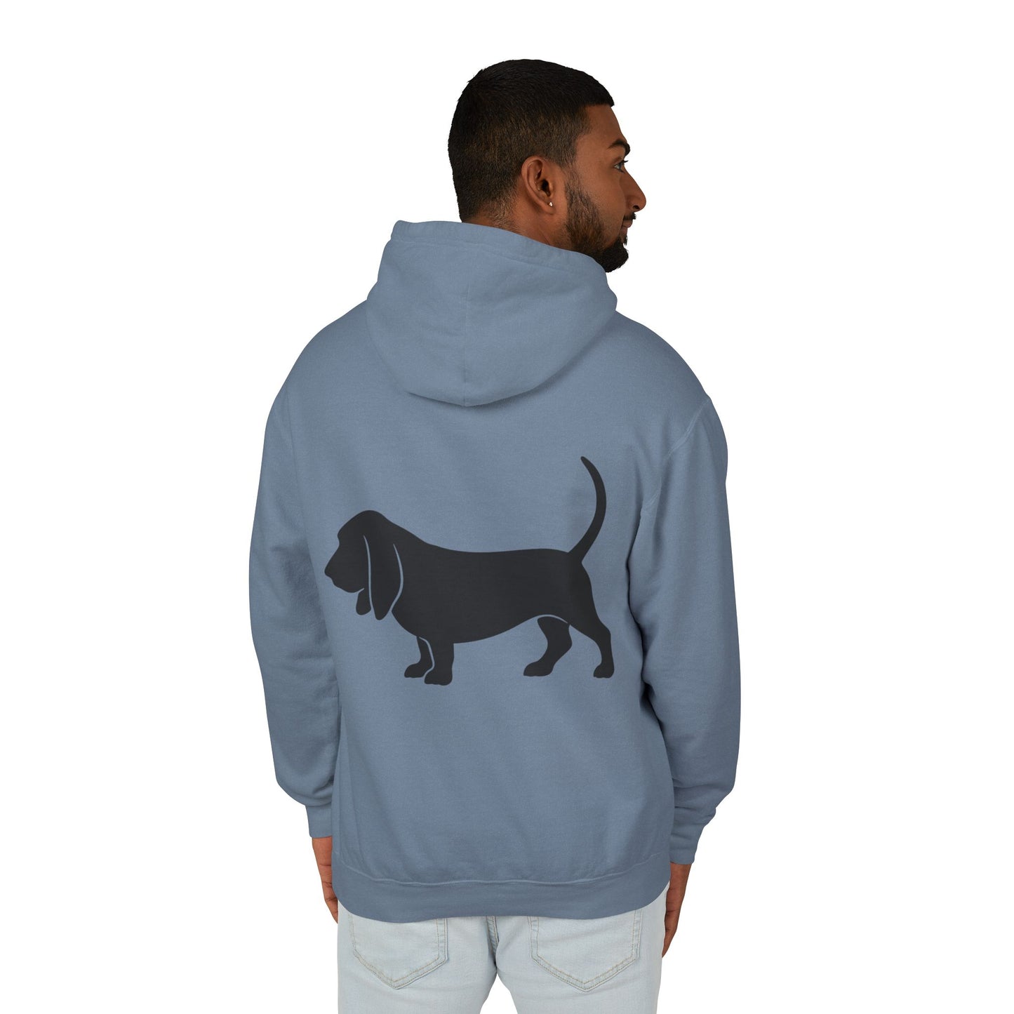 Basset Silhouette Unisex Lightweight Hoodie
