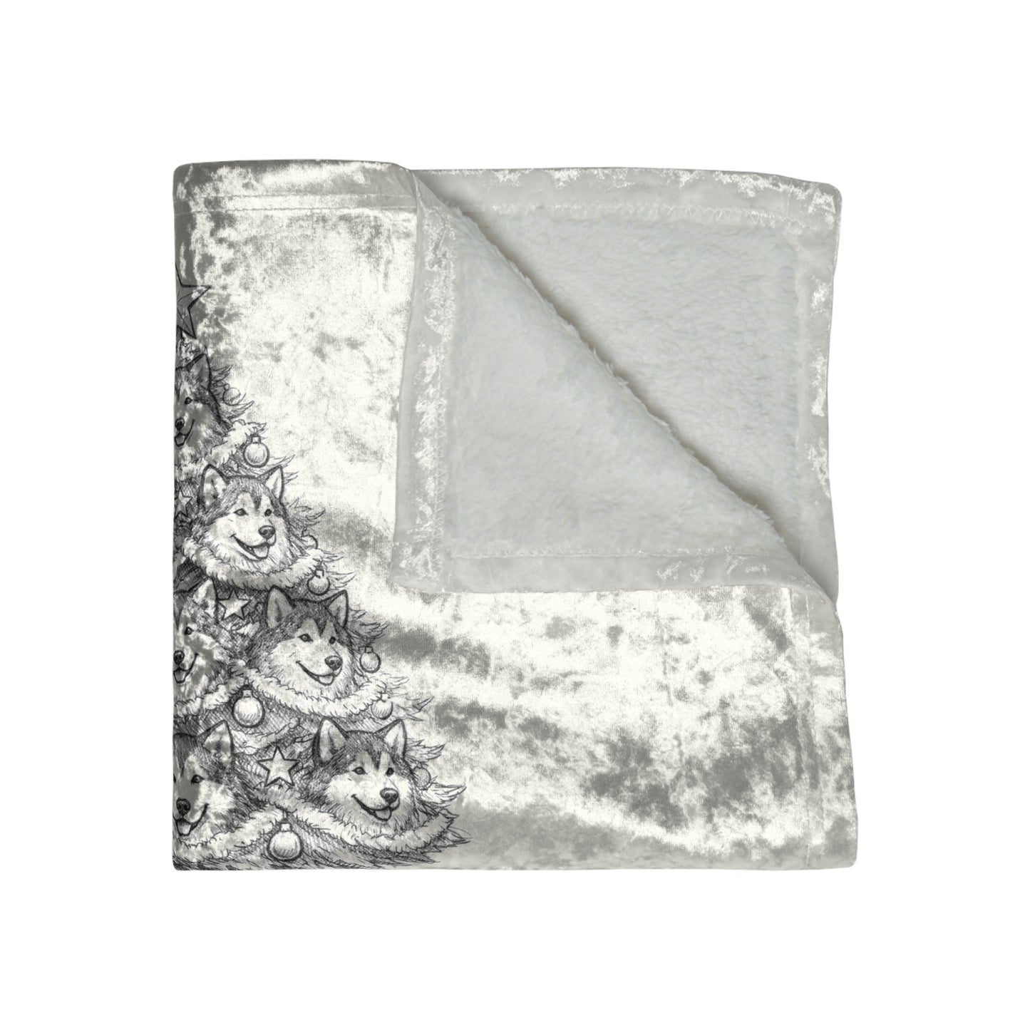 Happy Howl-idays Crushed Velvet Blanket