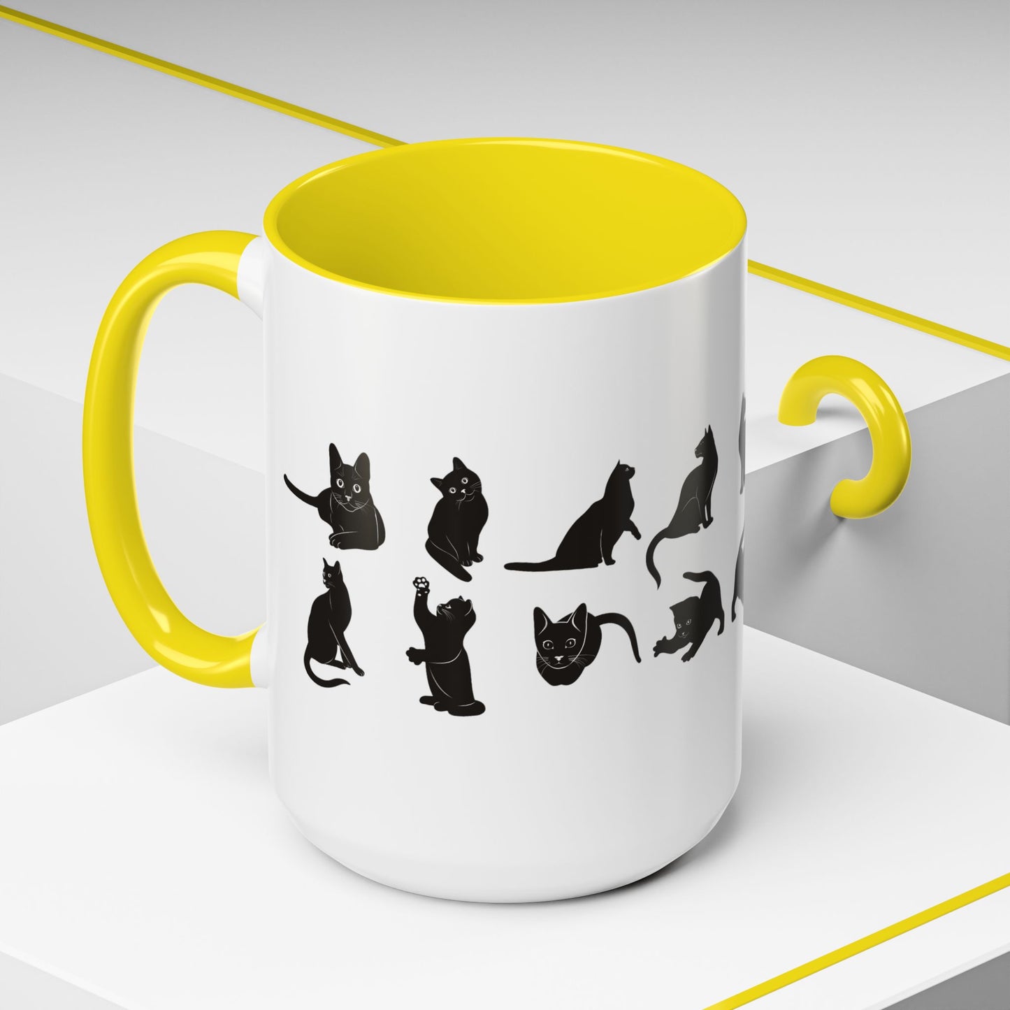 Cats 2-Tone Coffee Mug