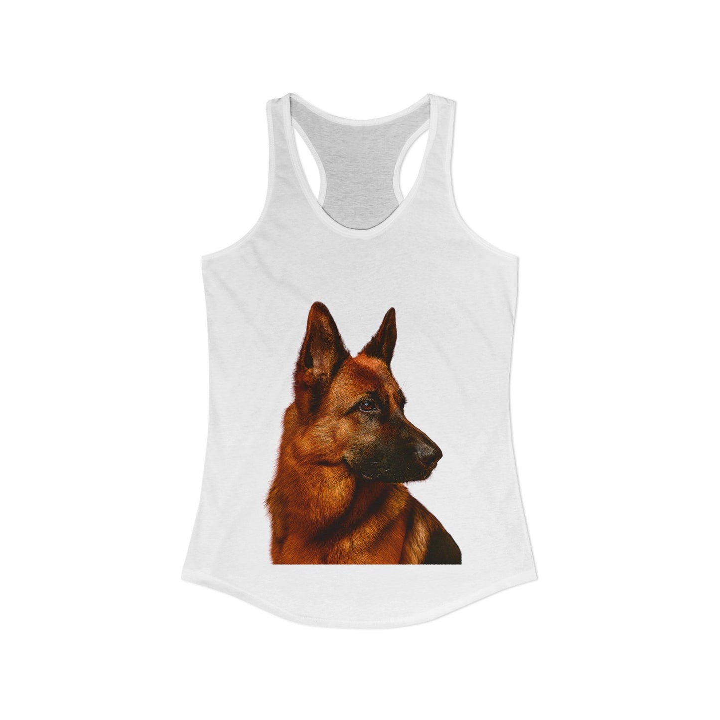 German Shepherd Head Women's Racerback Tank