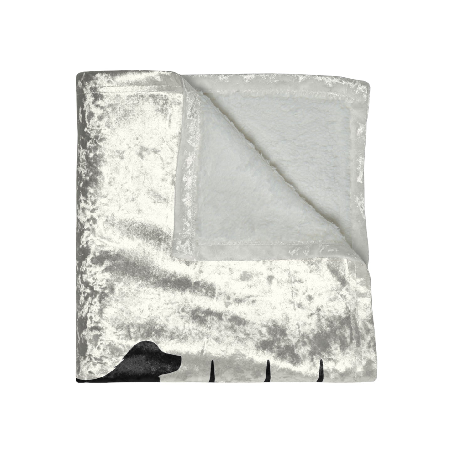 My Heart Beats For Aussies Crushed Velvet Blanket