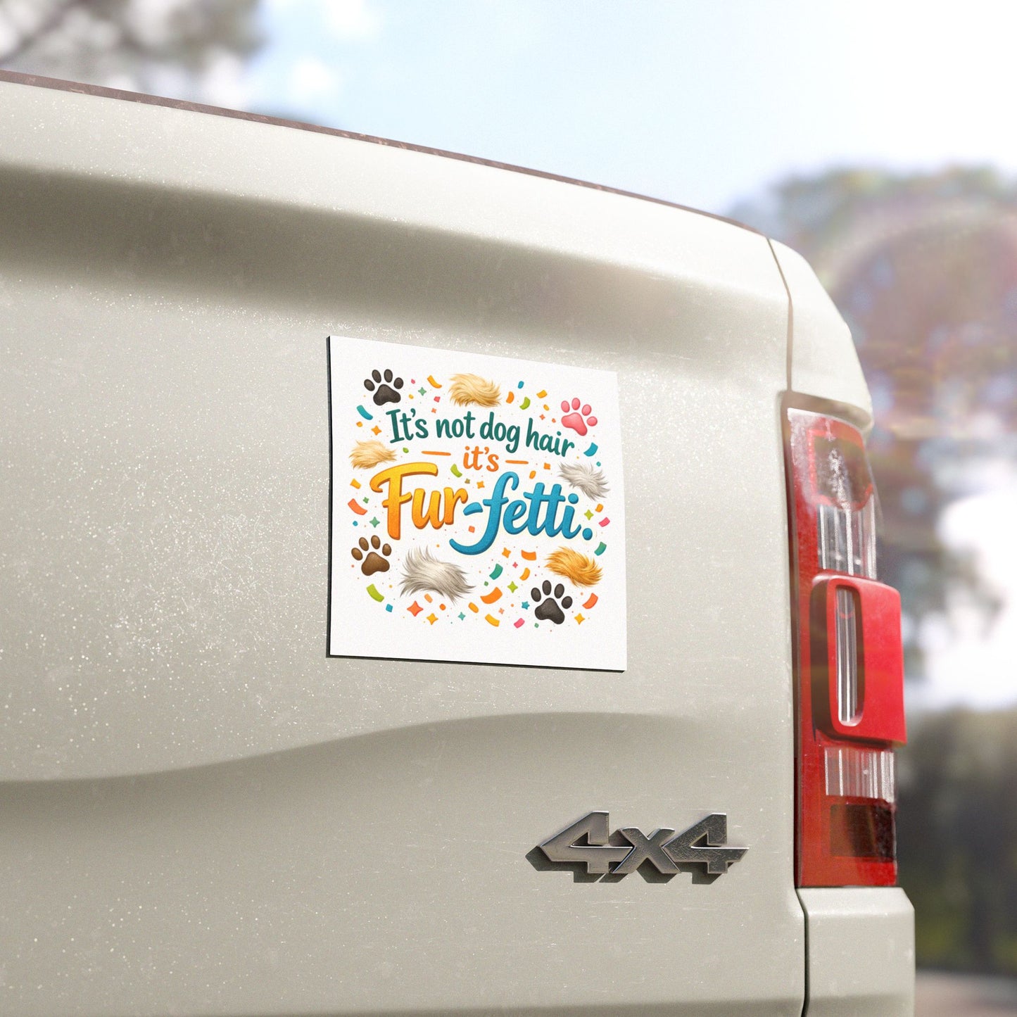 Fur-Fetti Dog Indoor/Outdoor Magnet