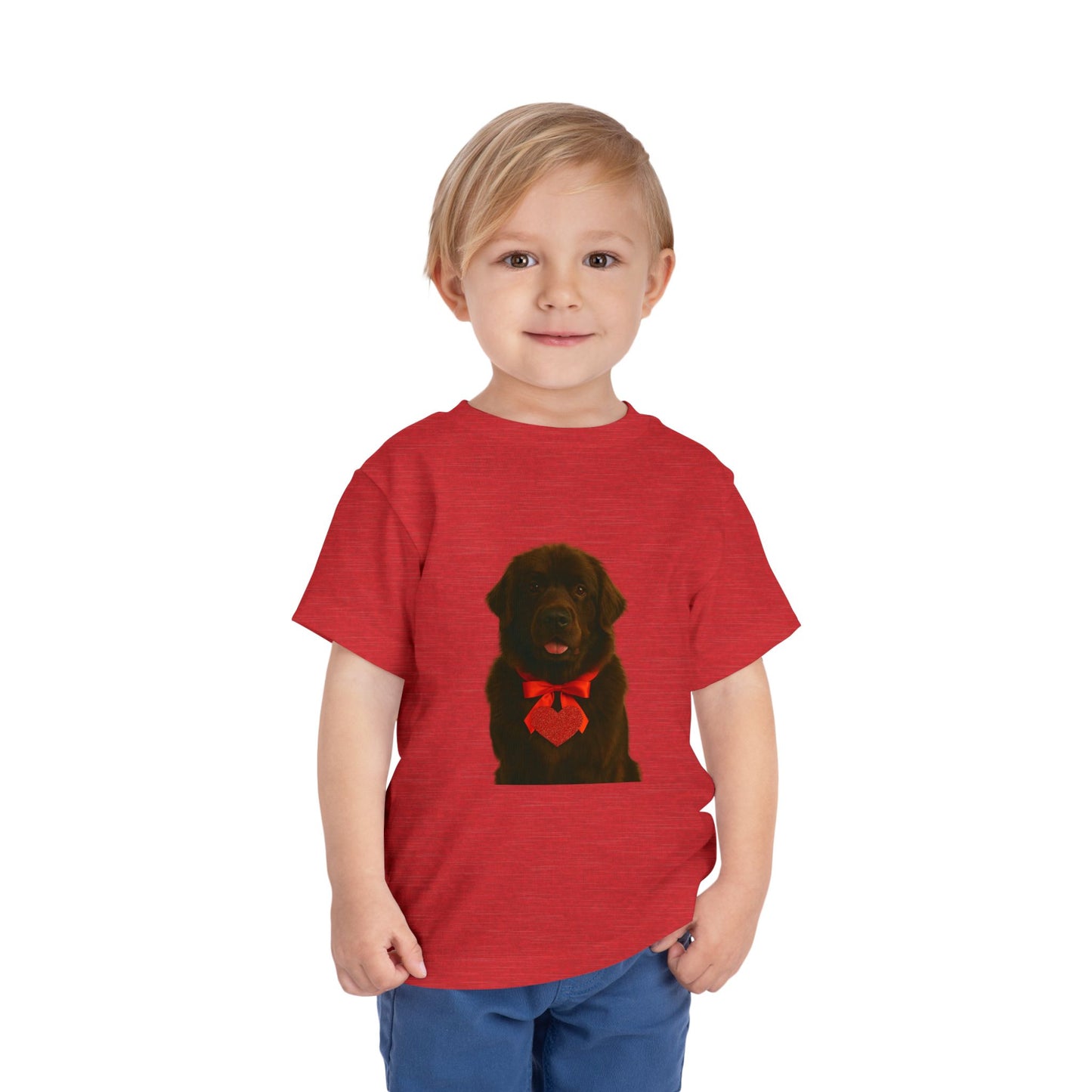 Cupid's Companion Newfie Toddler Unisex Short Sleeve Crewneck Tee
