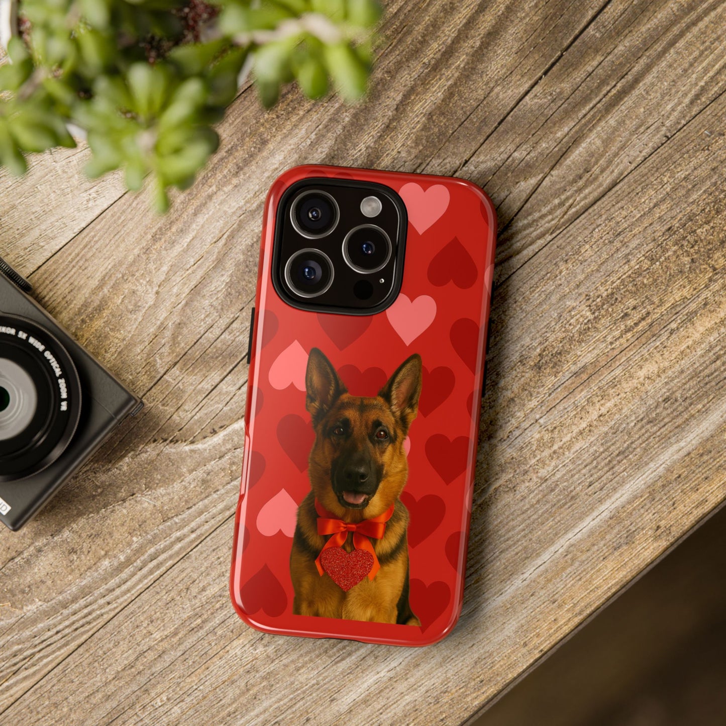 Cupid's Companion German Shepherd iPhone Case