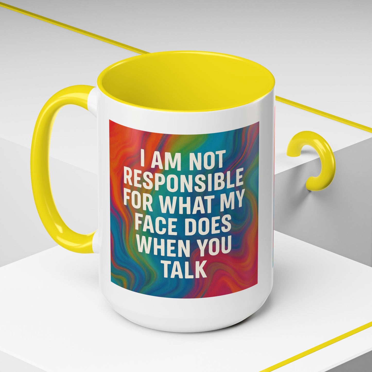 When You Talk 2-Tone Coffee Mug