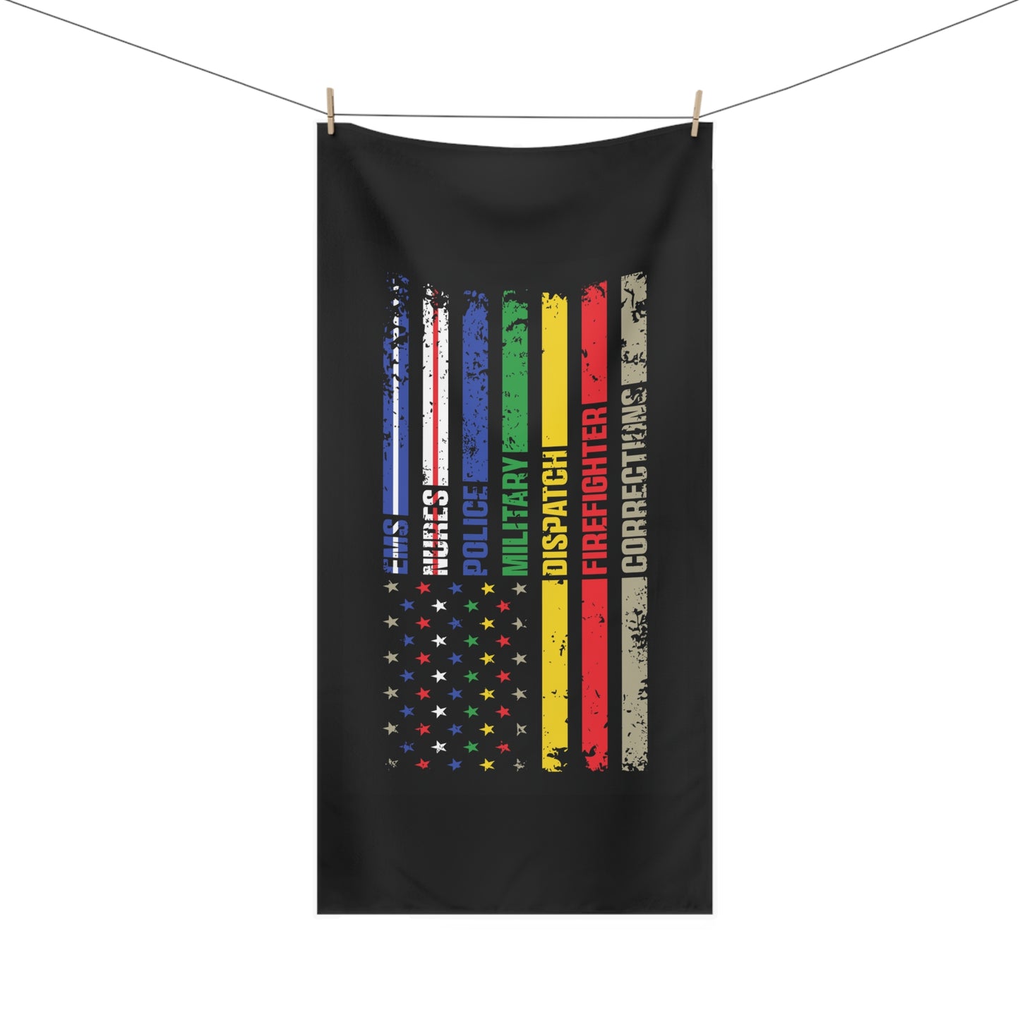 First Responder Mink-Cotton Beach Towel