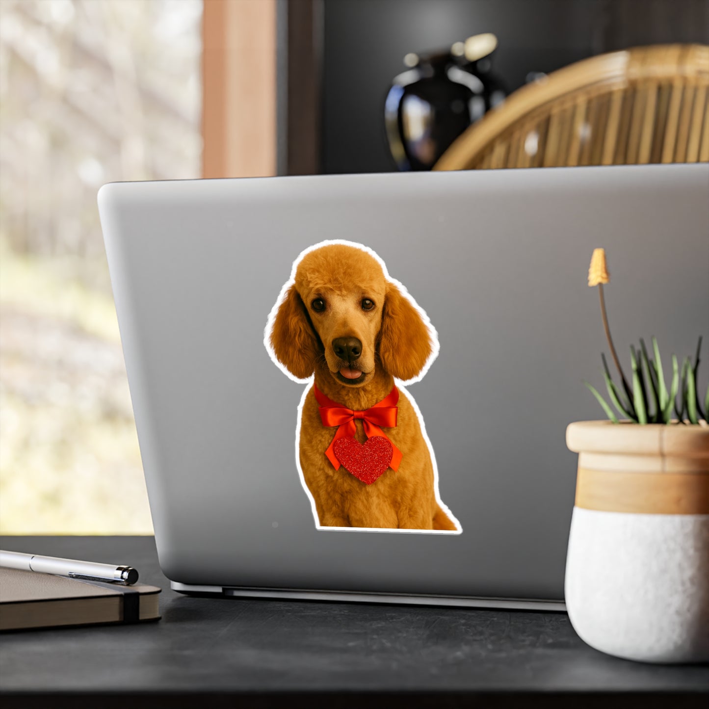 Cupid's Companion Poodle Vinyl Decal