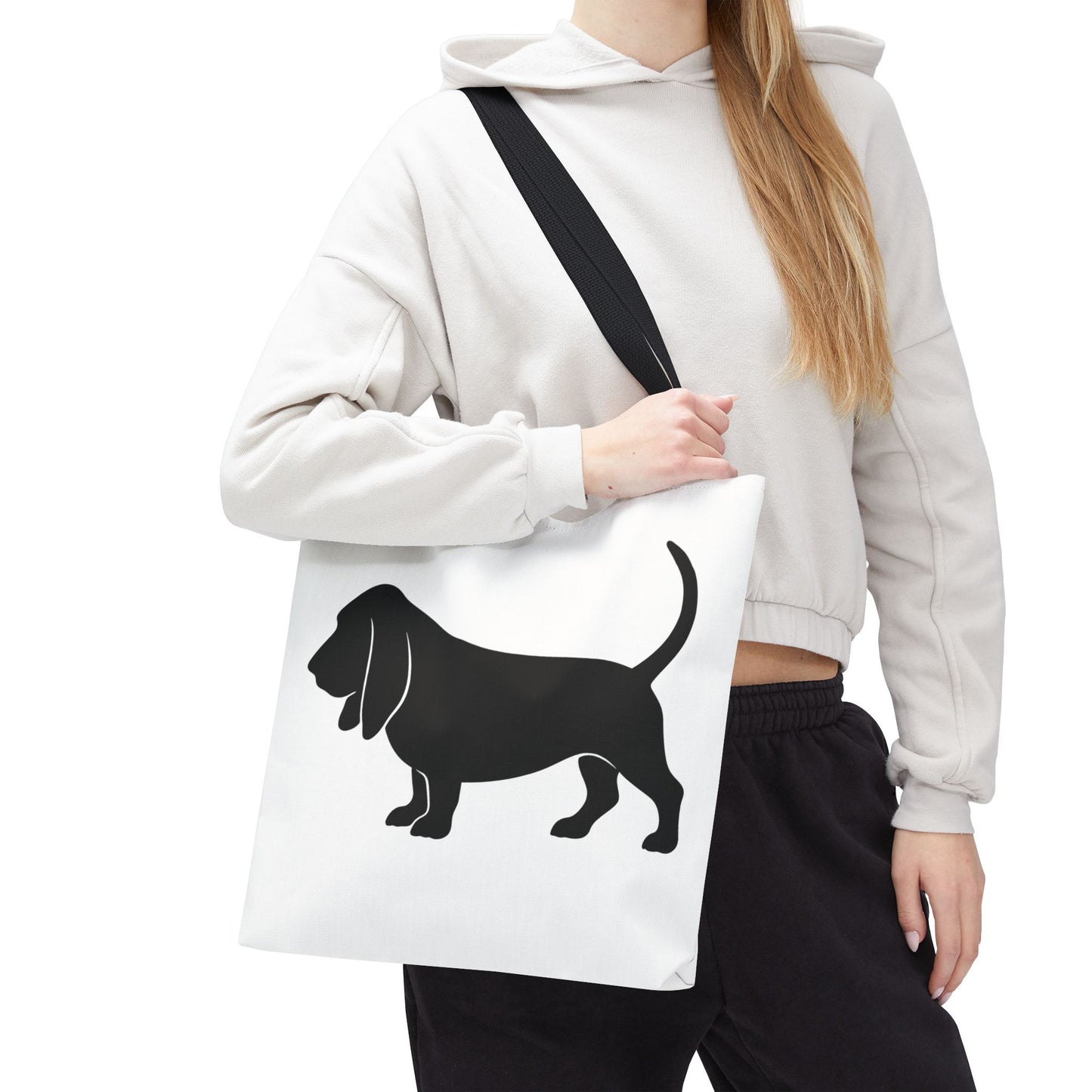 Basset Silhouette Tote Bag