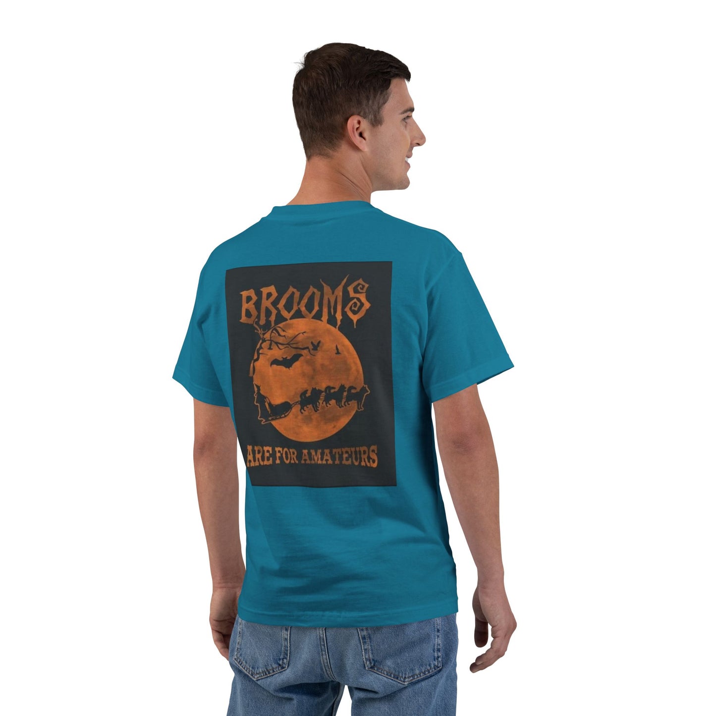 Brooms Are For Amateurs Men's Short-Sleeve Crewneck Tee