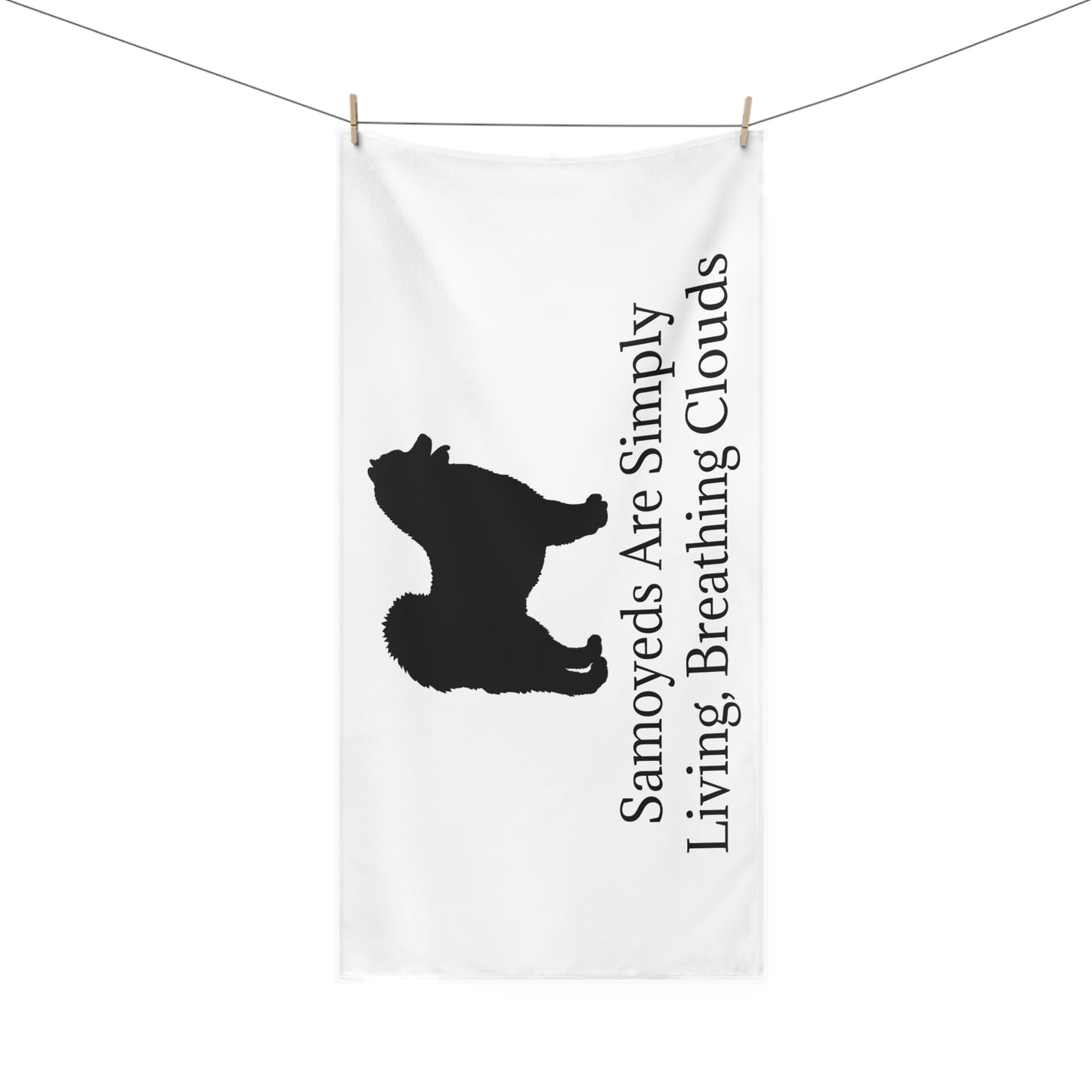 Clouds Mink-Cotton Beach Towel
