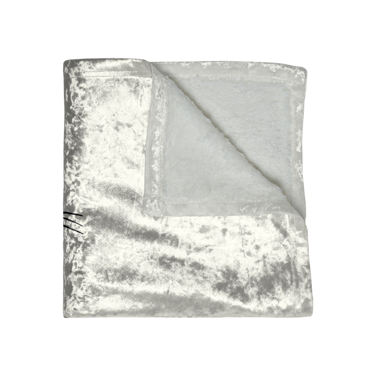 Angry Cat Crushed Velvet Blanket